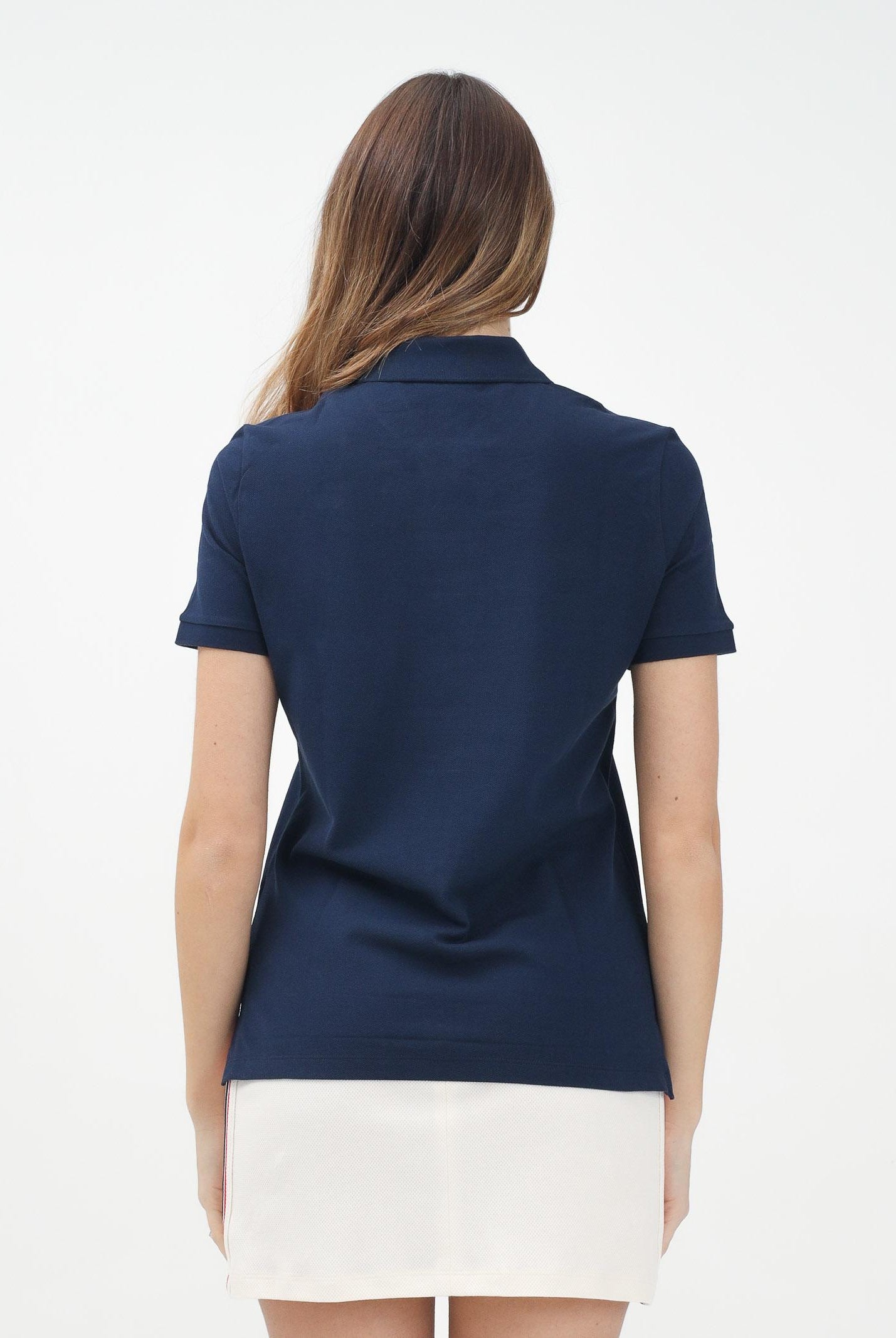 LACOSTE Polo a manica corta blu da donna PF7839 166 LACOSTE