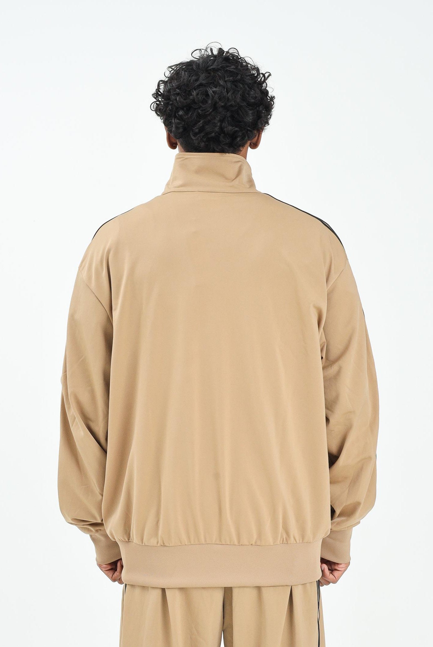 ADIDAS ORIGINALS Felpa con zip adicolor Classics Firebird beige da uomo JY6366 . ADIDAS ORIGINALS