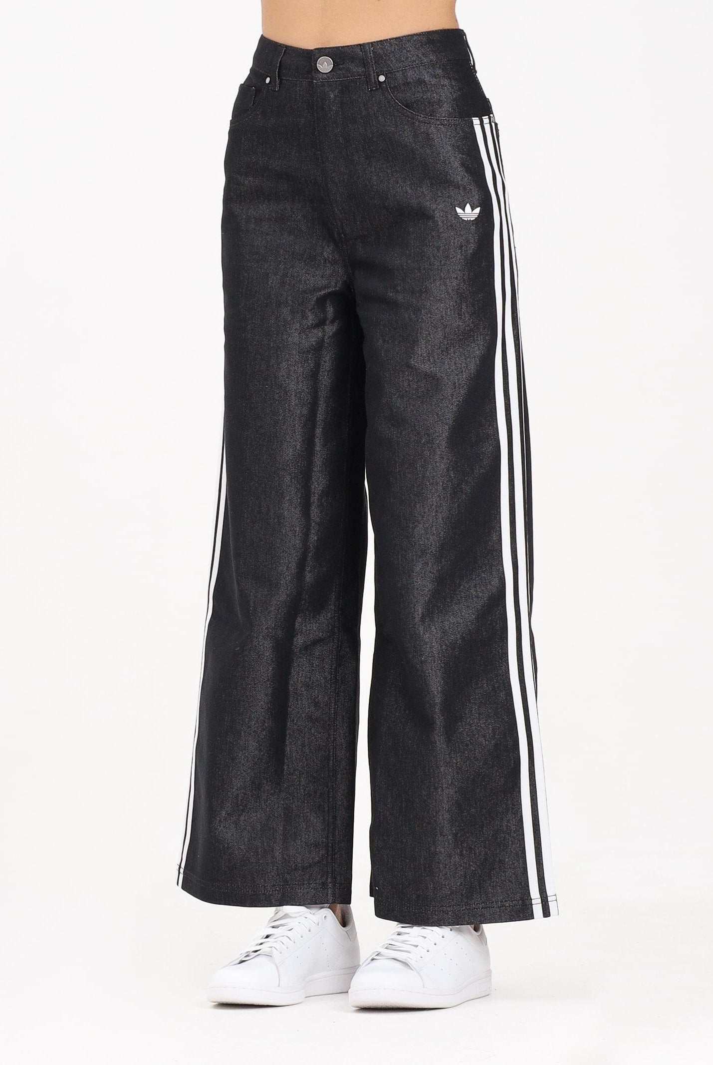 ADIDAS ORIGINALS Jeans Adilenium Season 4 Teamgeist Baggy Shine nero da donna KE9799 ADIDAS ORIGINALS