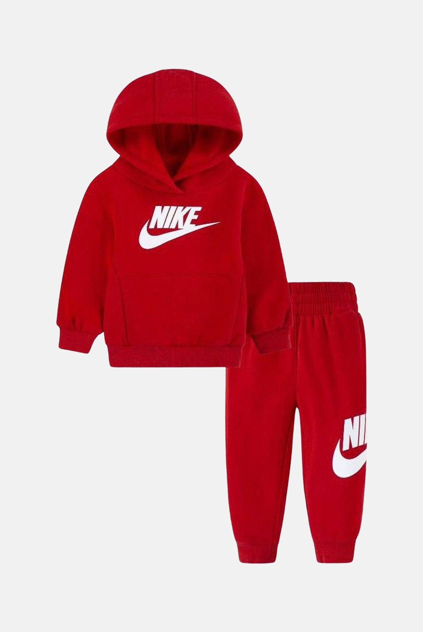 NIKE Tuta rossa da neonato con stampa logo 66L135 U10 NIKE
