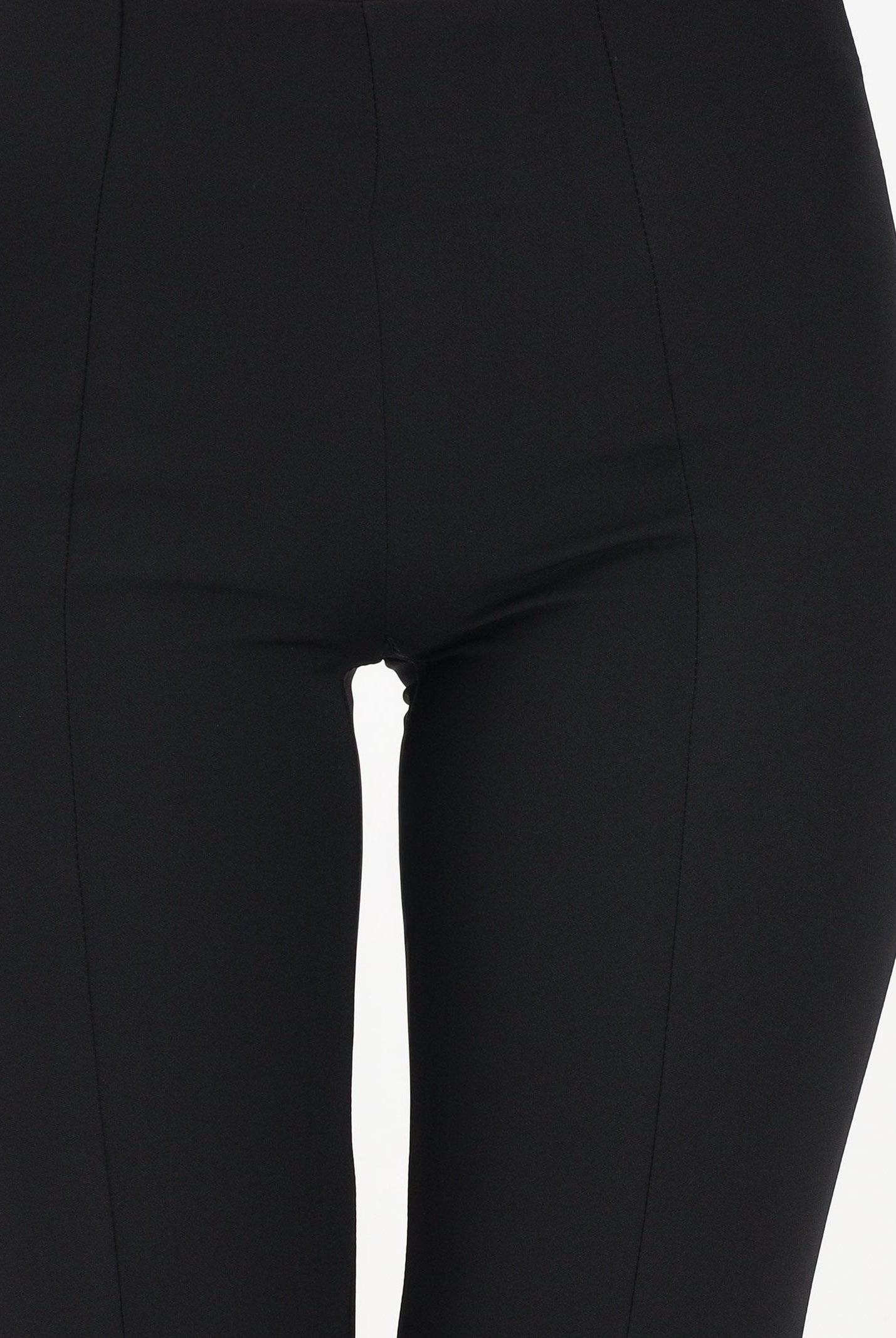 VICOLO Pantalone nero da donna con spacchetti TF1945 NE VICOLO