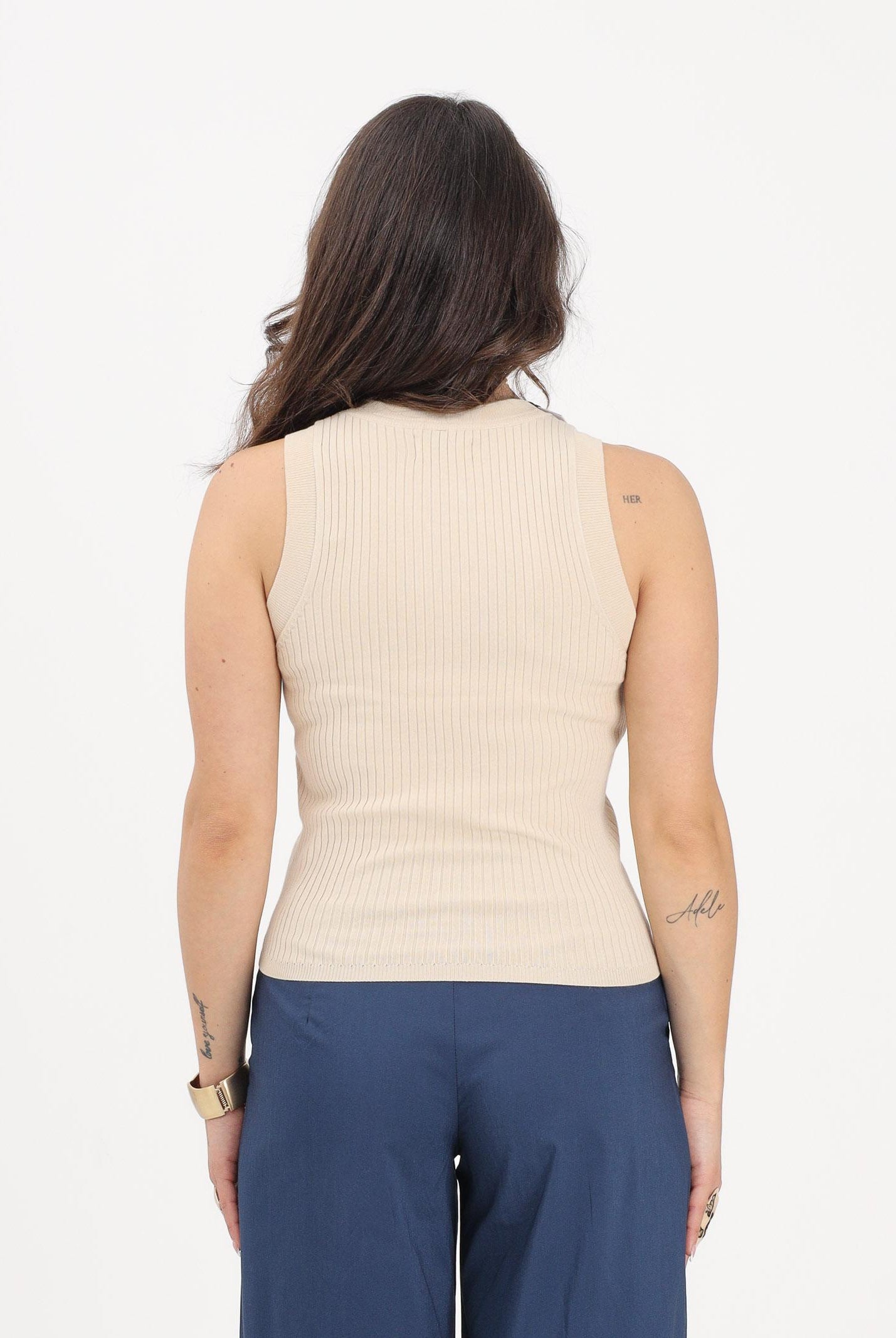 JDY Canotta beige da donna 15287501 SA JDY