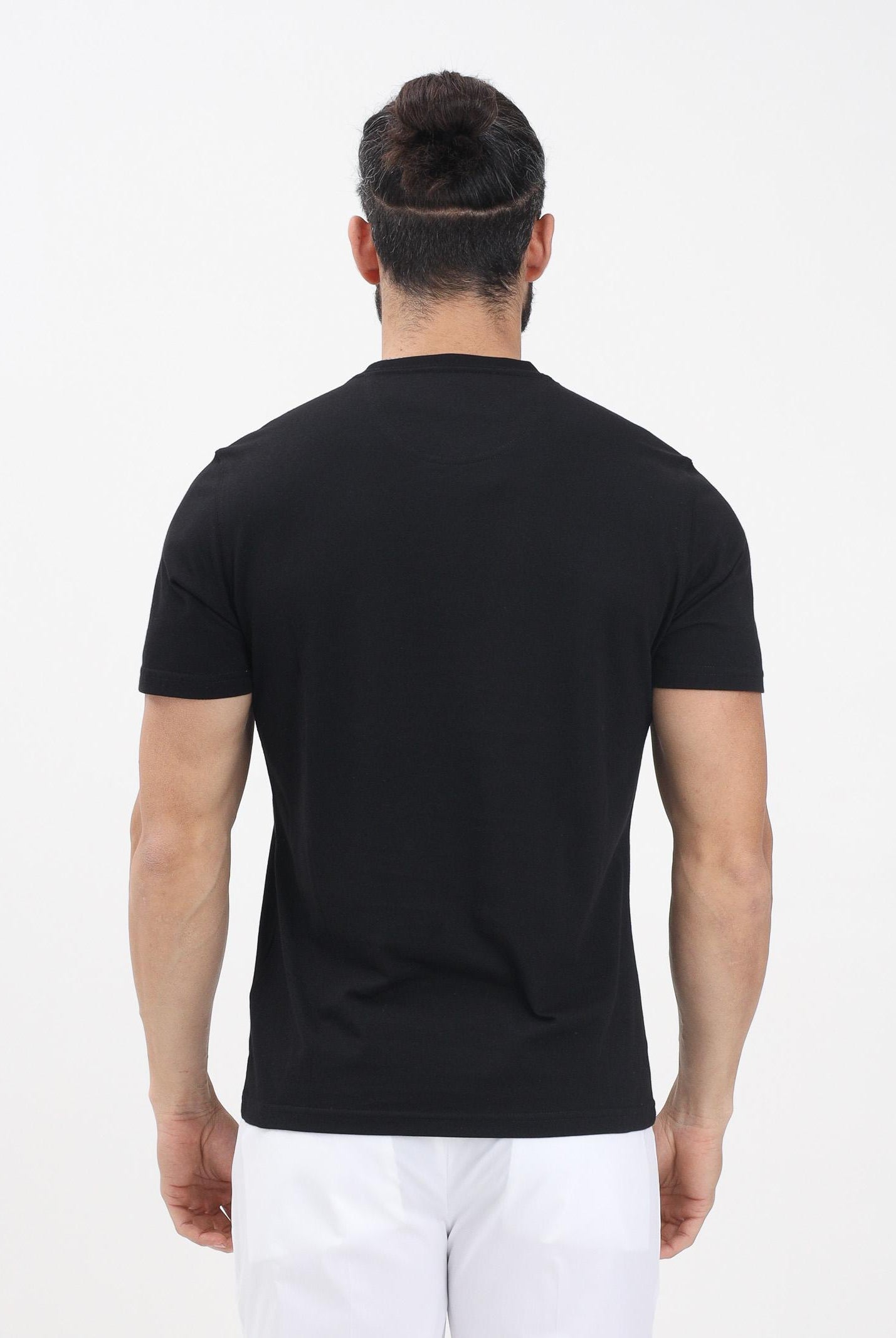 BARBOUR T-shirt a manica corta Essential nera da uomo 251-MTS0331MTS BK31 BARBOUR