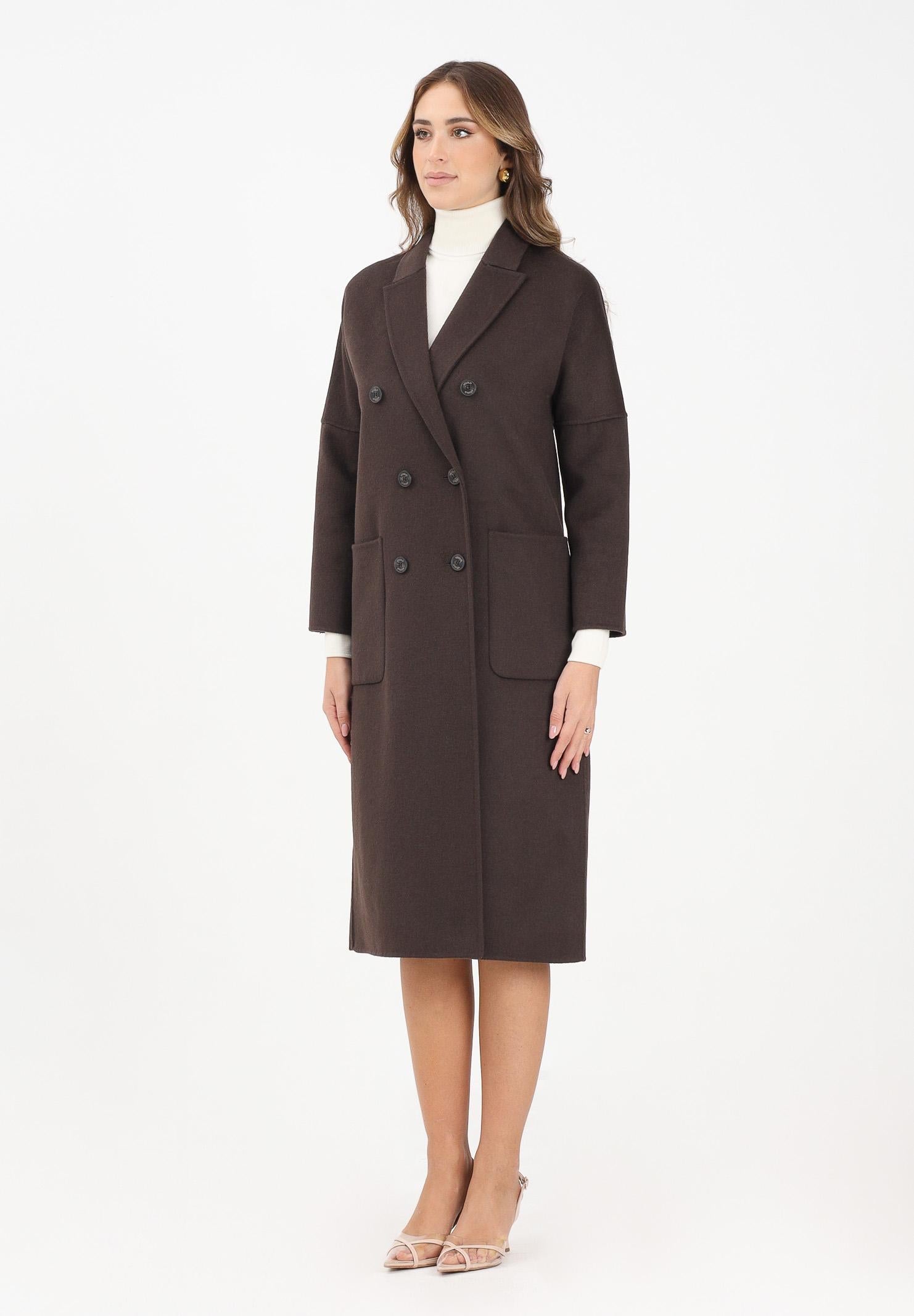 VICOLO Cappotto lungo marrone da donna TF0001 FU69 VICOLO
