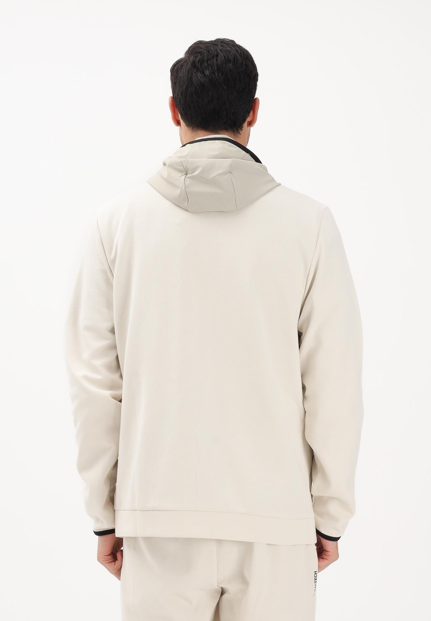 PUMA Felpa con zip PUMA TECH panna da uomo 692185 87 PUMA