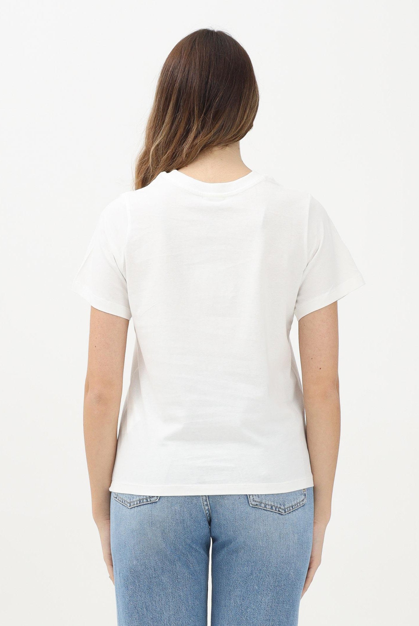 JDY T-shirt a manica corta bianca da donna con ricamo cuore 15298612 CloudDancer JDY