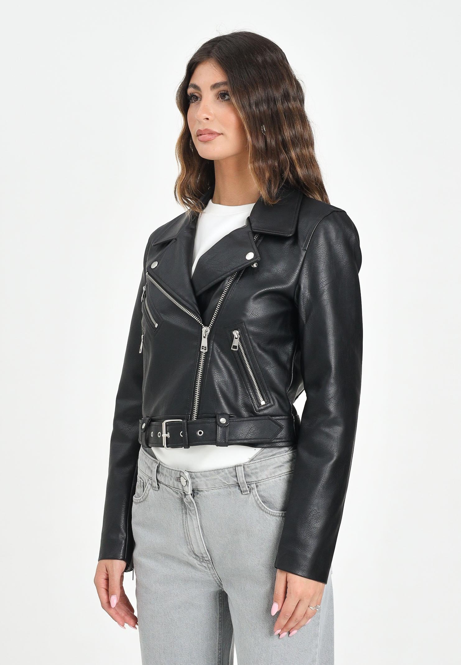 ONLY Giubbotto in ecopelle nero da donna 15232135 Black ONLY