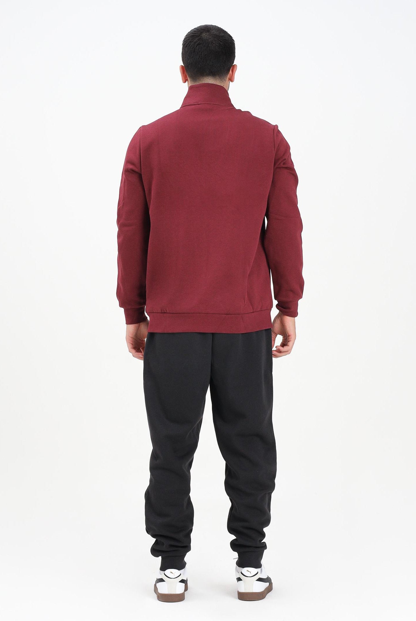 PUMA Tuta Essentials bordeaux e nera da uomo 688175 96 PUMA