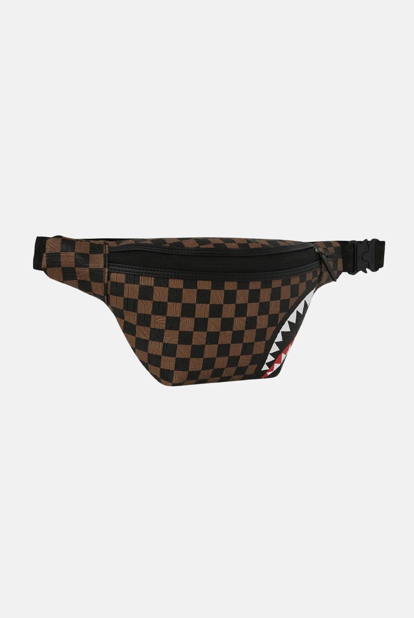 SPRAYGROUND Marsupio CHECK 2 EMBOSS SAVVY CROSSBODY marrone da uomo 910B8240NSZ . SPRAYGROUND