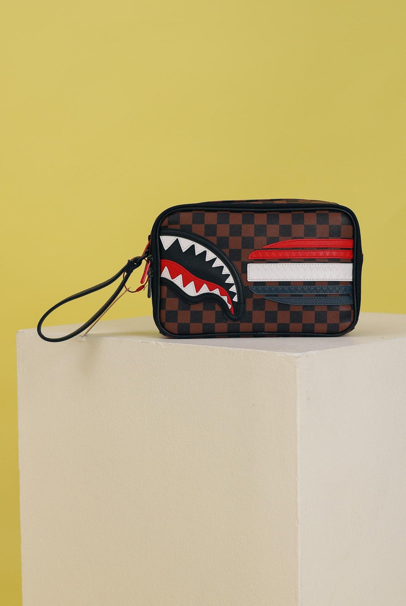 SPRAYGROUND Pochette MACHINE FRANCAISE marrone per uomo e donna 910B7492NSZ  SPRAYGROUND