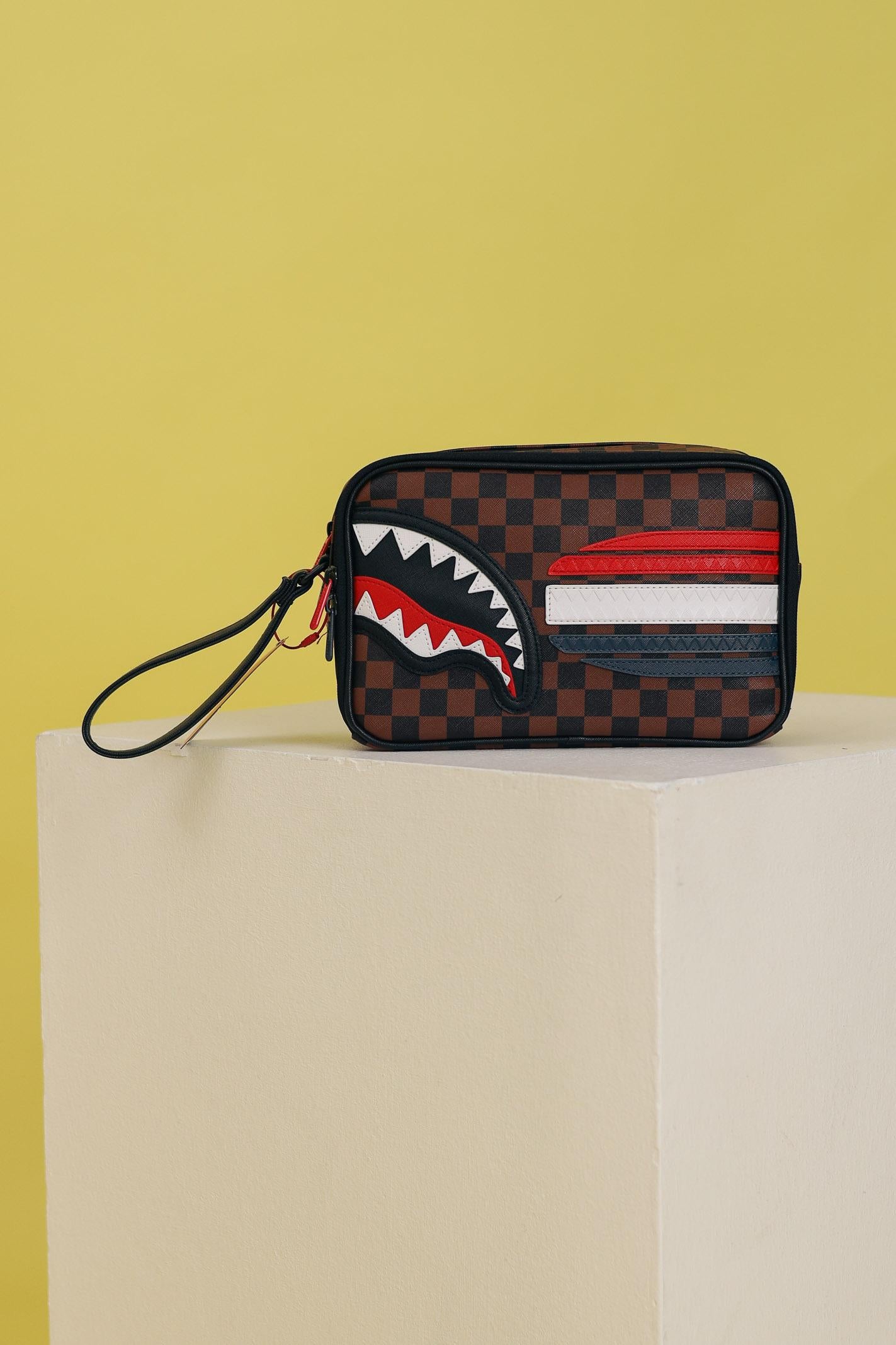 SPRAYGROUND Pochette MACHINE FRANCAISE marrone per uomo e donna 910B7492NSZ SPRAYGROUND