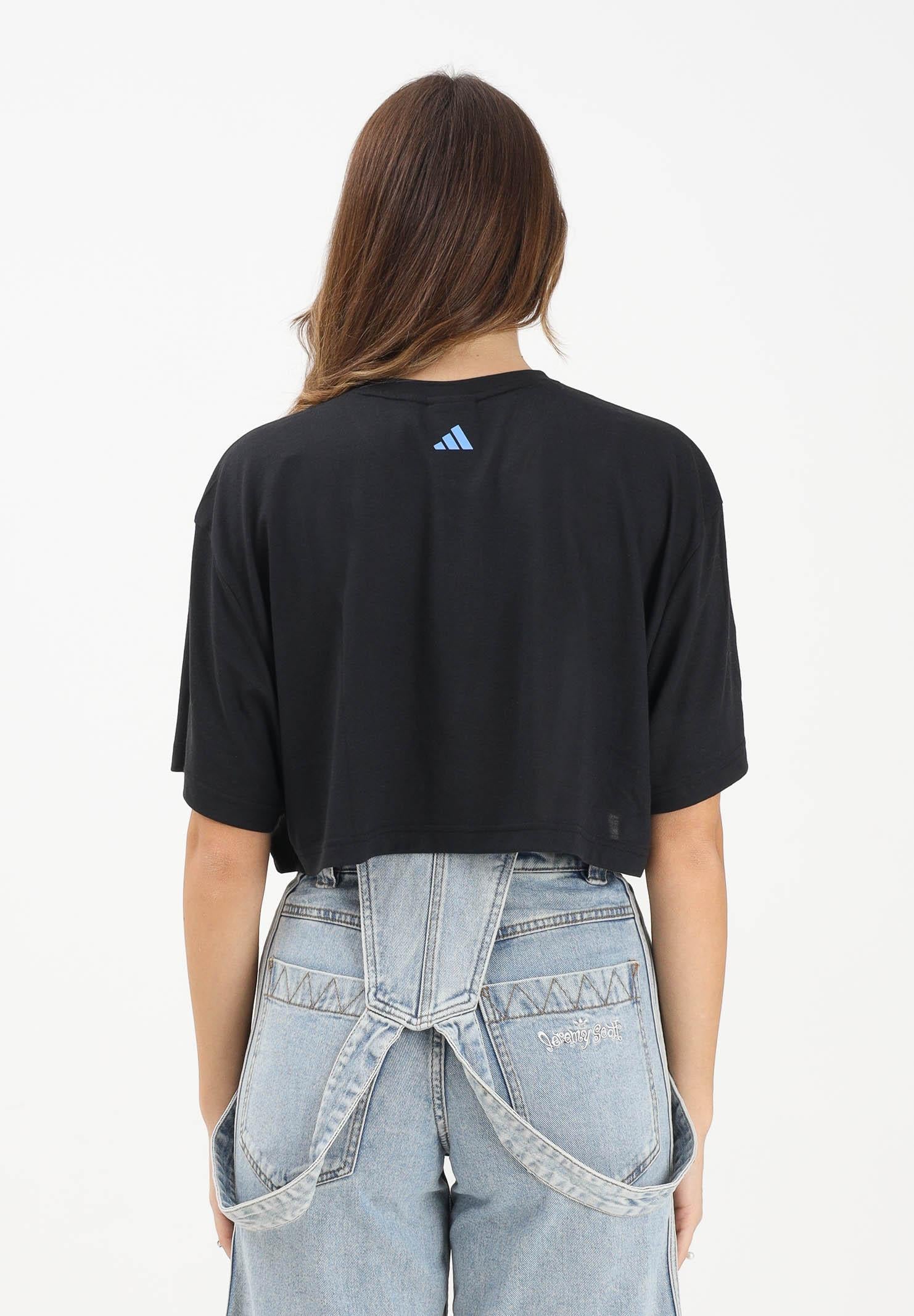 ADIDAS ORIGINALS T-shirt a manica corta adidas x Jeremy Scott nera da donna JL7613 . ADIDAS ORIGINALS