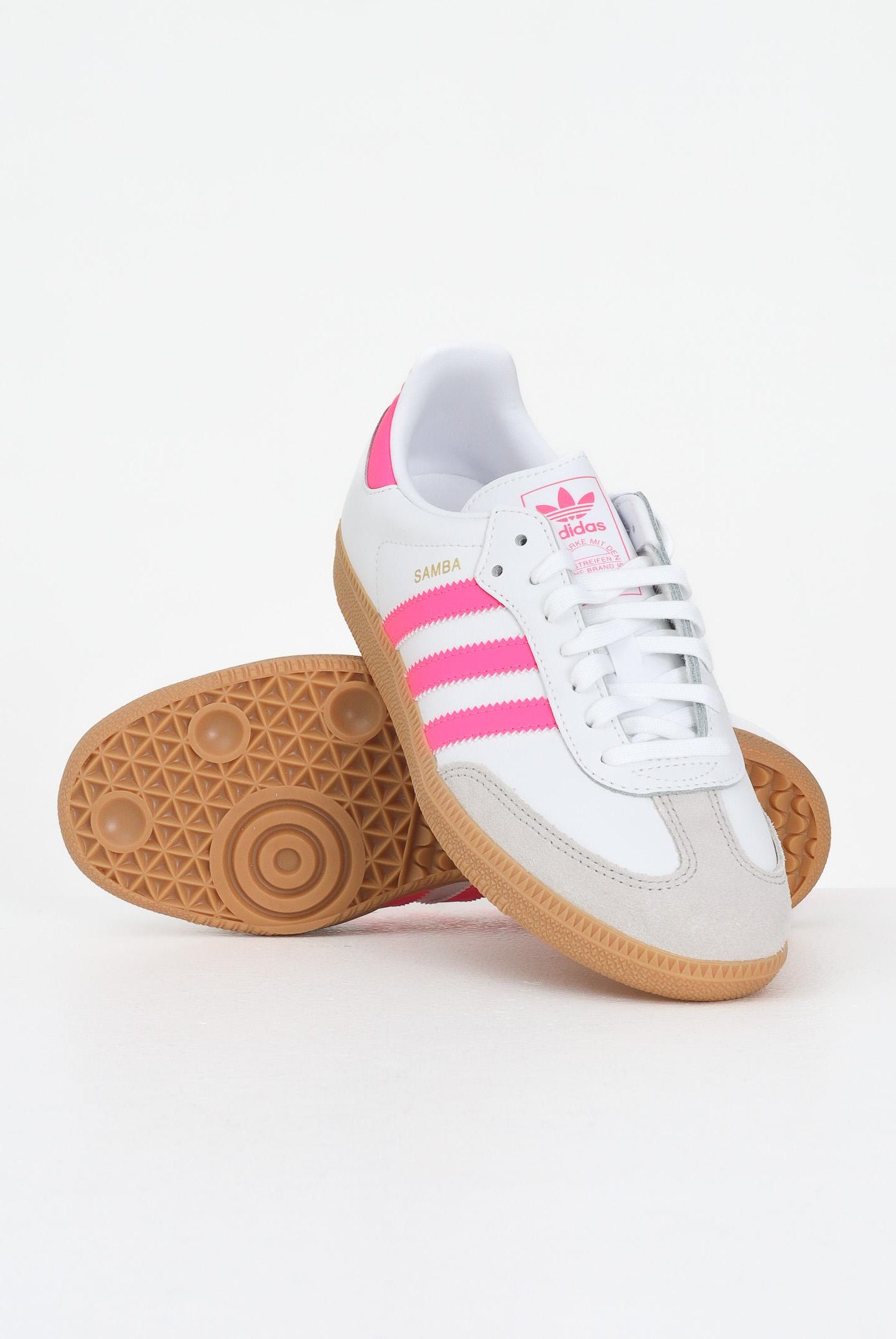 ADIDAS ORIGINALS Sneakers Samba OG bianche e fluo da donna JQ2831 ADIDAS ORIGINALS