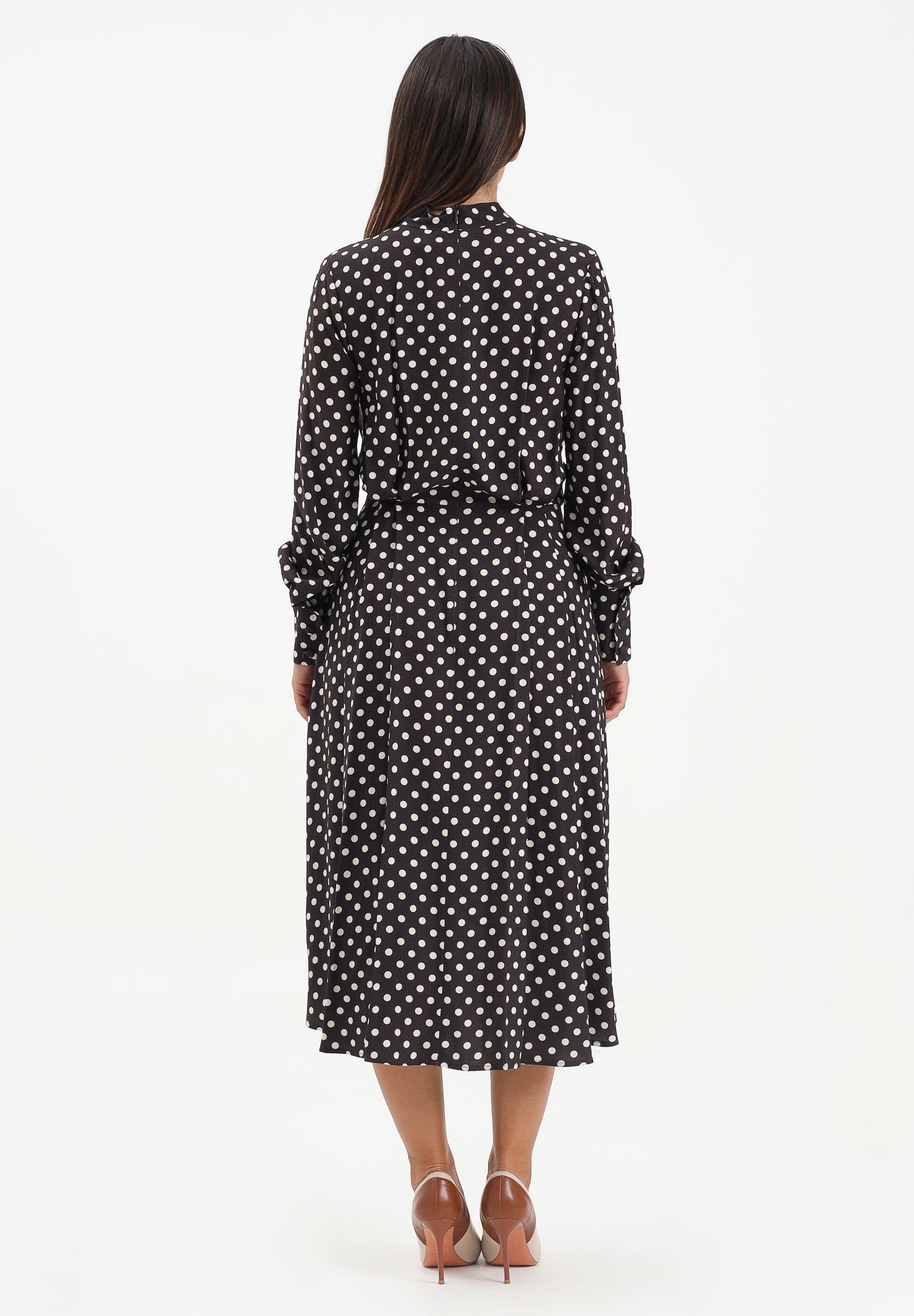 MAR DE MARGARITAS Abito midi Georgia moro da donna con fantasia a pois MMABW01293 MA57 Mar de margaritas