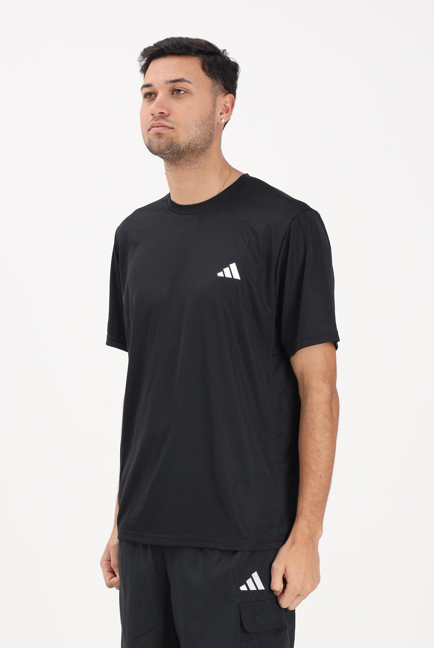 ADIDAS PERFORMANCE T-shirt a manica corta Workout Essentials Base nera da uomo KA3569 . ADIDAS PERFORMANCE
