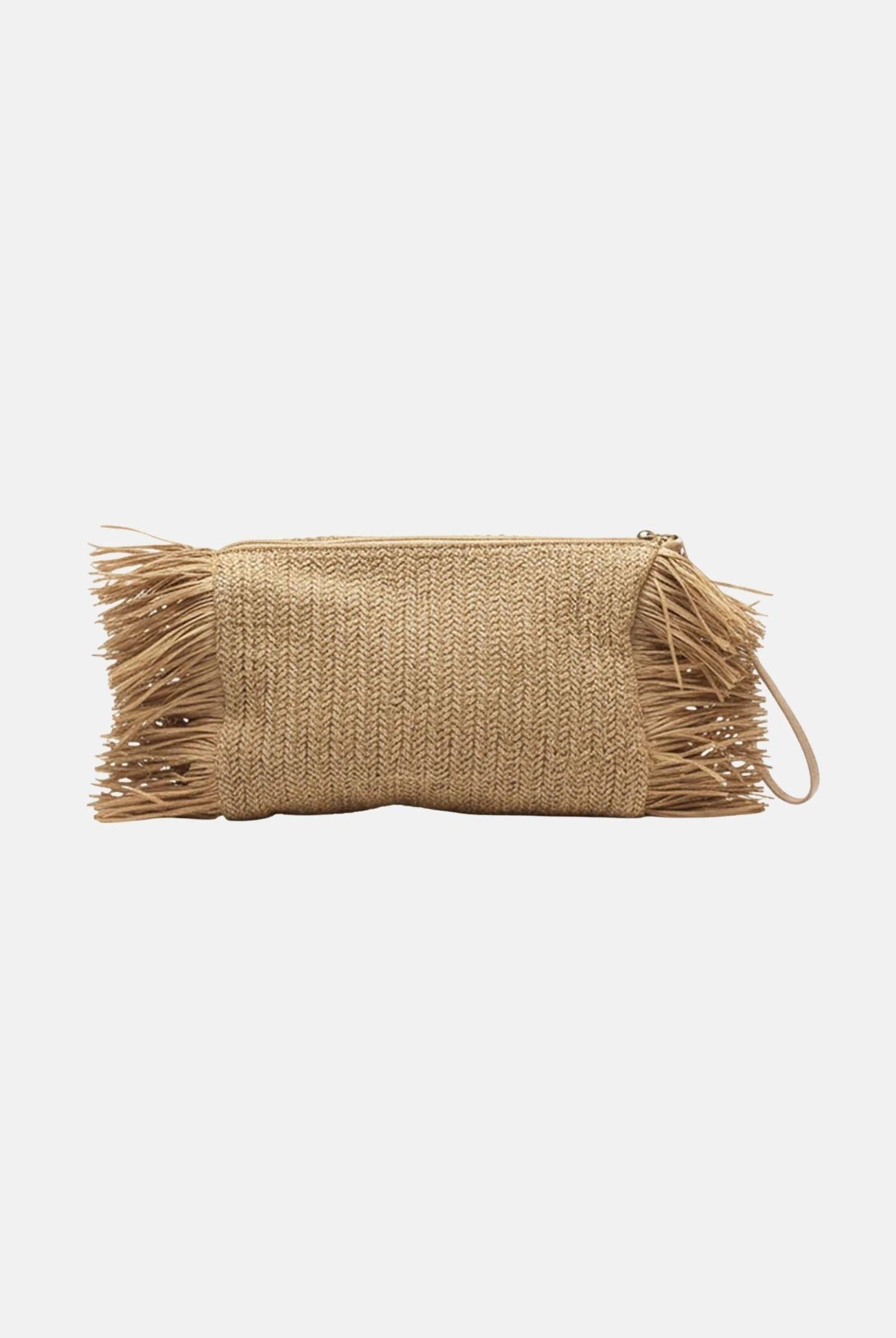 F**K Pochette in rafia beige da donna FA26-SW0050BG . F**K