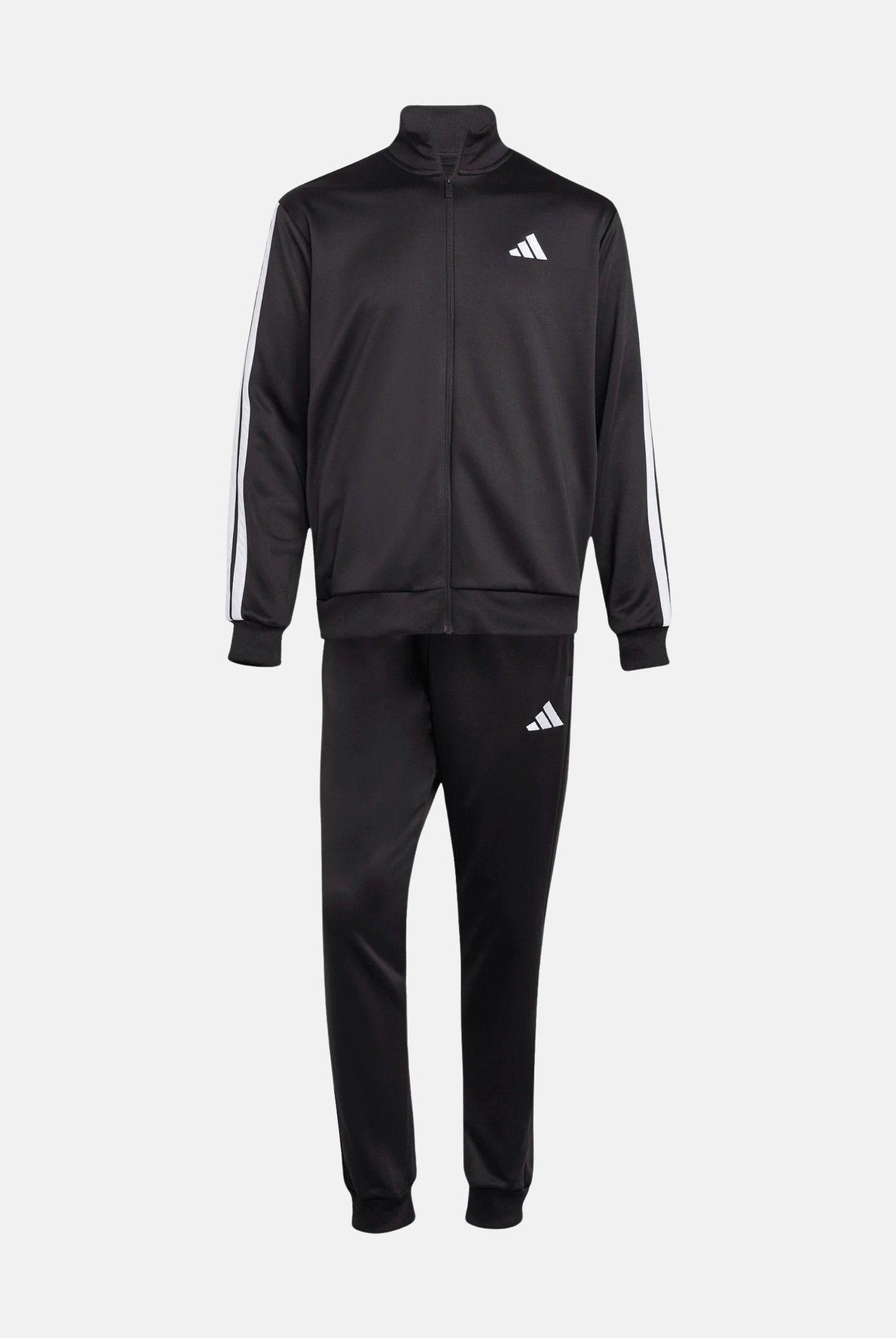 ADIDAS PERFORMANCE Tuta sportiva Sportswear Basic 3-Stripes French Terry nero da uomo JC5375 . ADIDAS PERFORMANCE