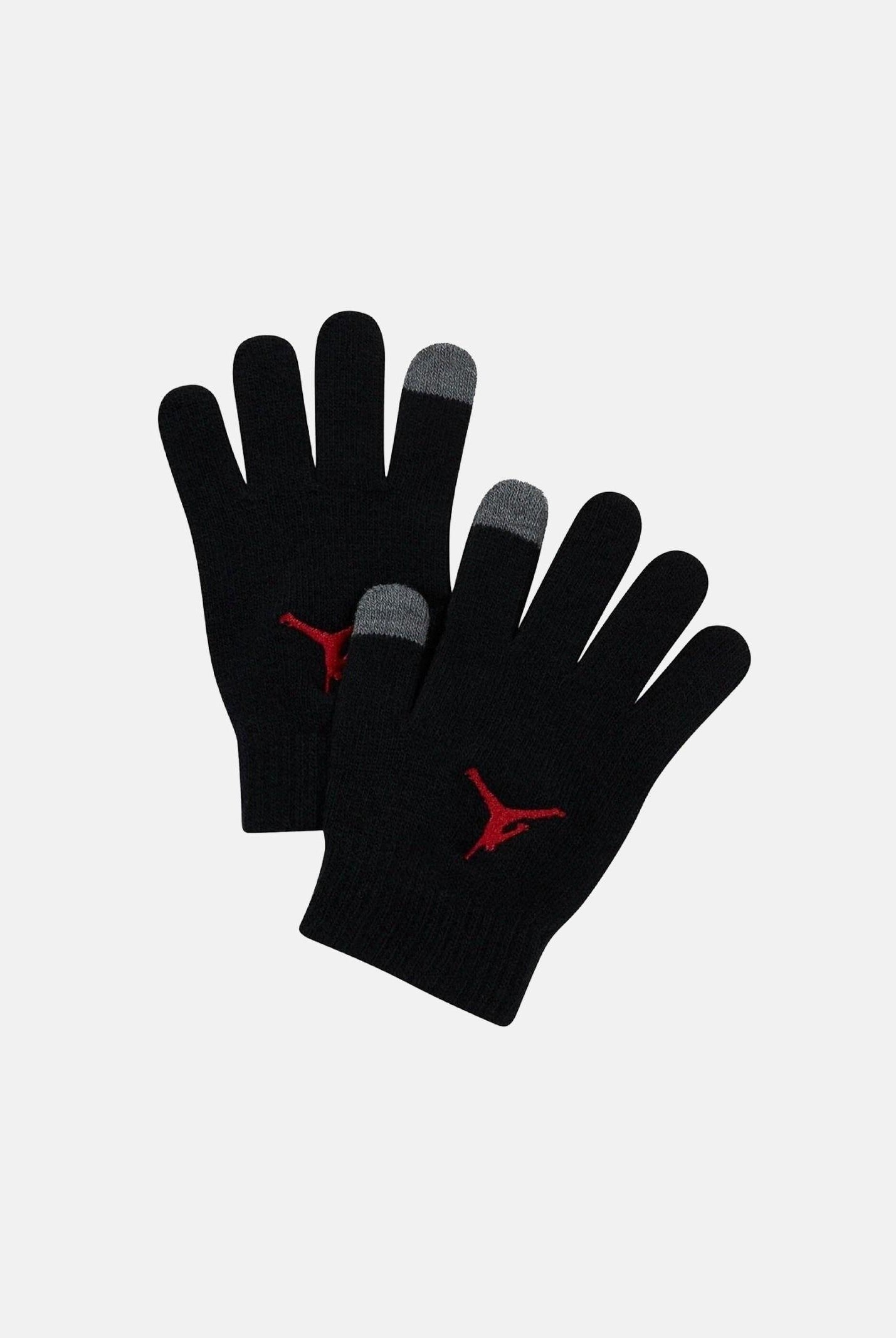 JORDAN Set regalo composto da cappello e guanti nero e rosso per bambino e bambina 9A0869 023 JORDAN