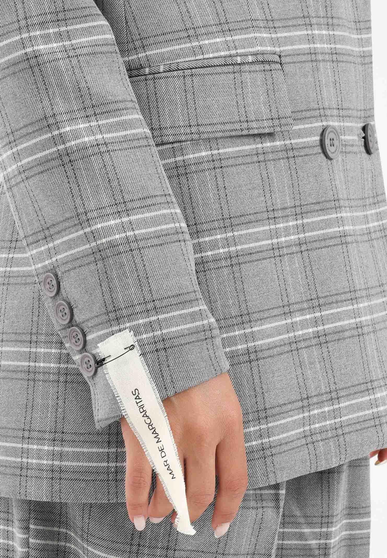 MAR DE MARGARITAS Giacca doppiopetto Norah grigia da donna MMABW01415 GR00 Mar de margaritas