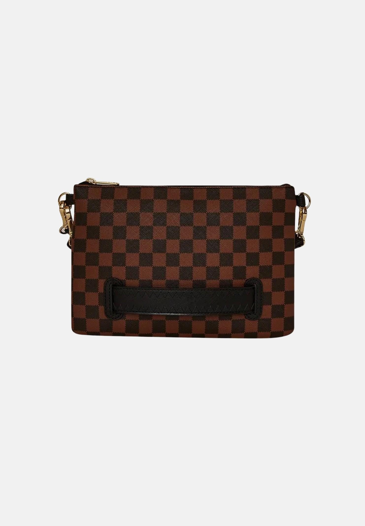 SPRAYGROUND Pochette Sawtooth Sharks In Paris marrone per uomo e donna 910B7841NSZ . SPRAYGROUND
