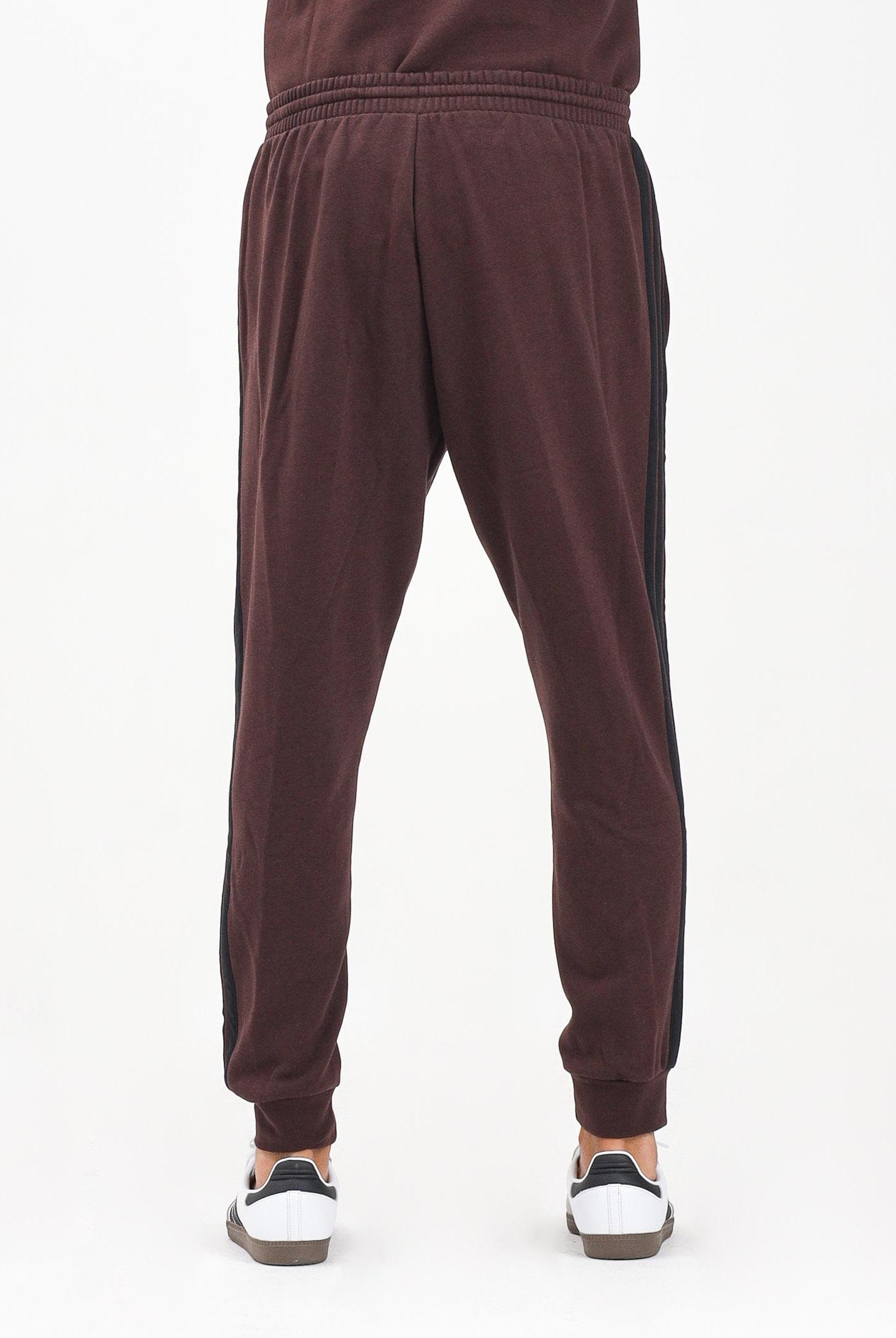 ADIDAS PERFORMANCE Pantalone sportivo Essentials 3-Stripes Fleece marrone da uomo JX0749 ADIDAS PERFORMANCE