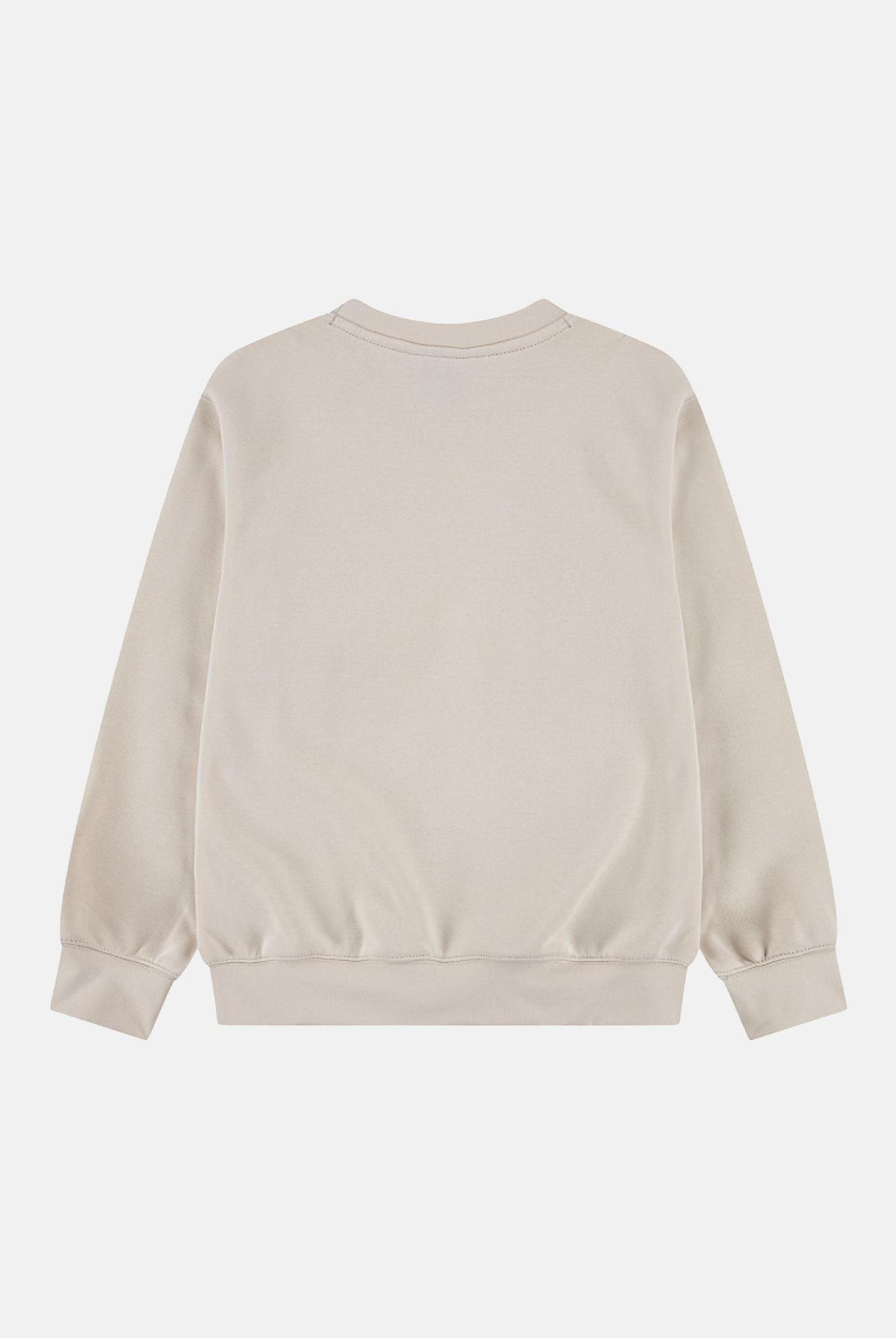 JORDAN Felpa girocollo Jordan Brooklyn Fleece beige per bambino e bambina 45F114 XAE JORDAN