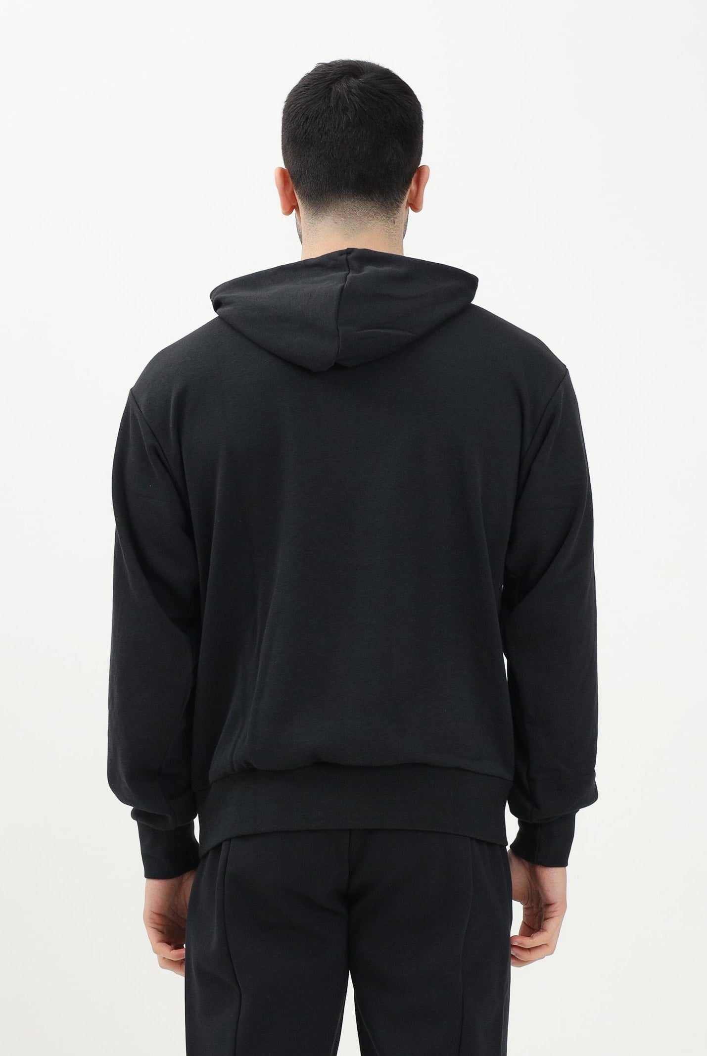 ADIDAS PERFORMANCE Felpa con cappuccio Essentials Big Logo French Terry nera da uomo IN6164 . ADIDAS PERFORMANCE