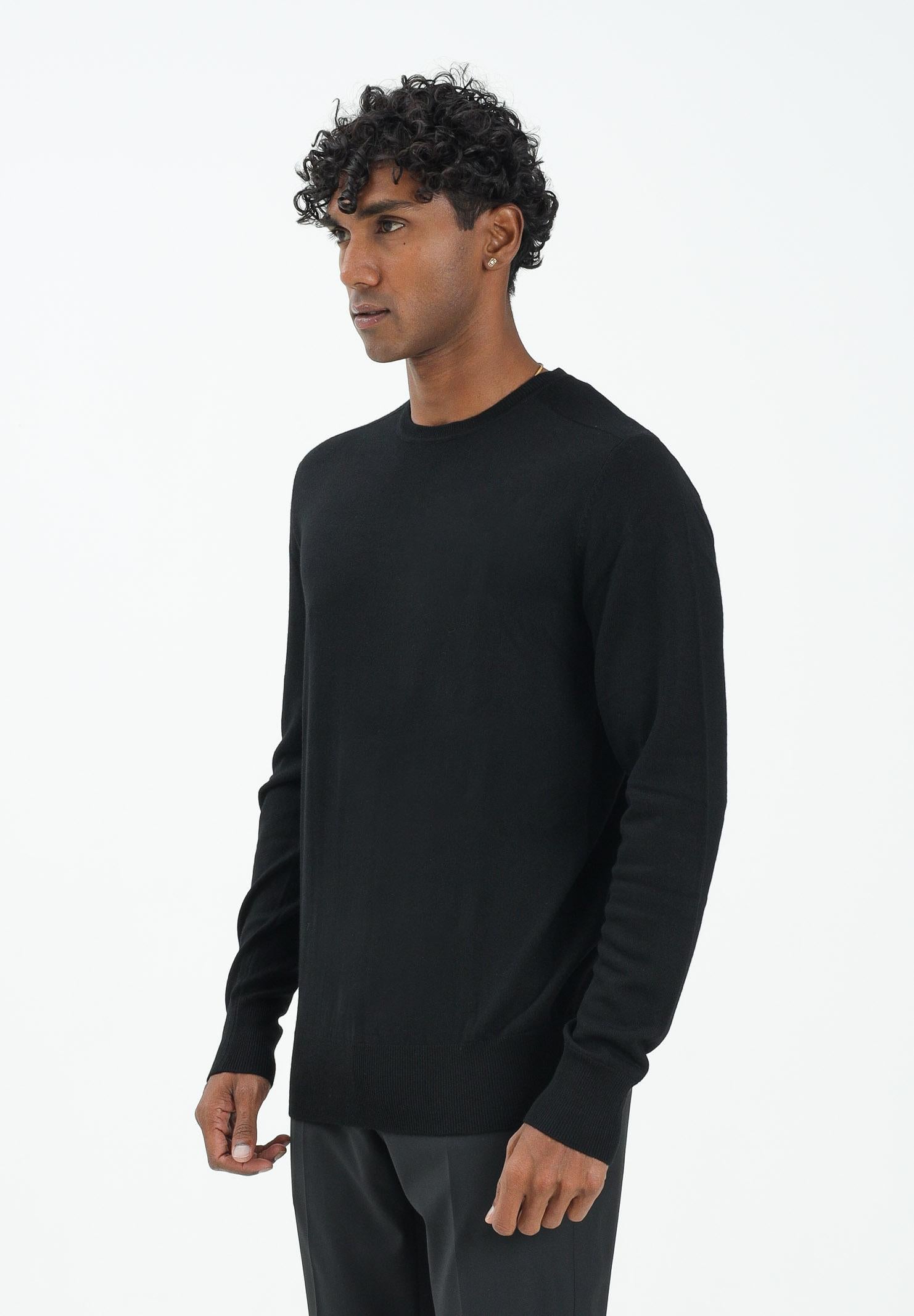 PATRIZIA PEPE Maglioncino a manica lunga nero da uomo 5K0166K124 K102 PATRIZIA PEPE