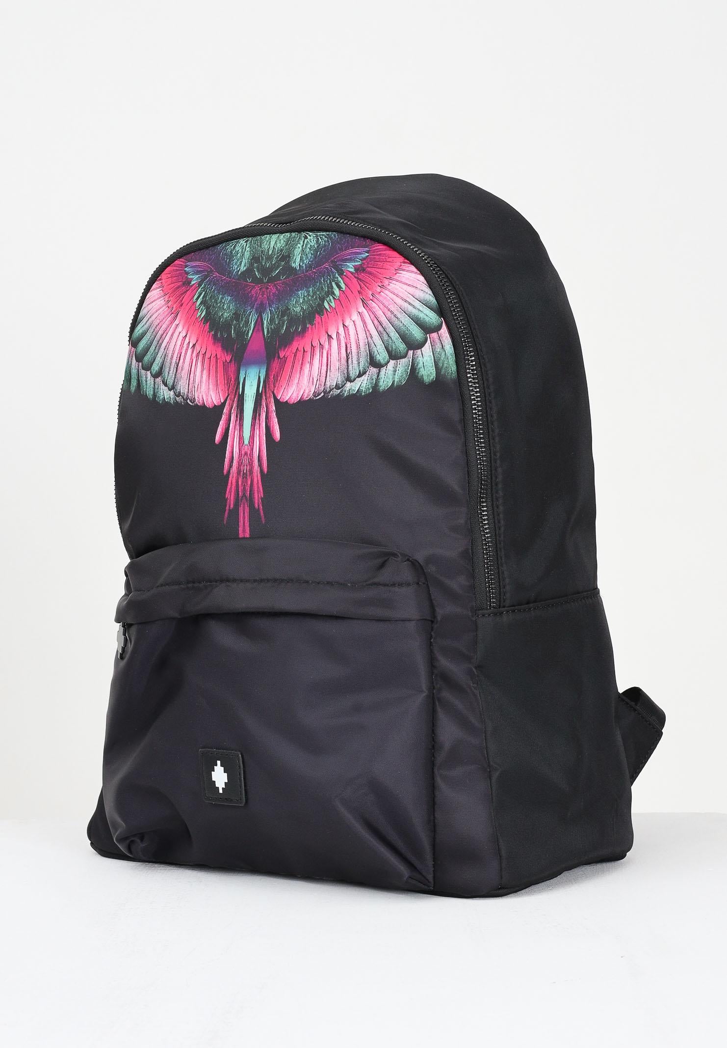 MARCELO BURLON COUNTY OF MILAN Zaino nero per uomo e donna con stampa COMAF250108 MARCELO BURLON COUNTY OF MILAN