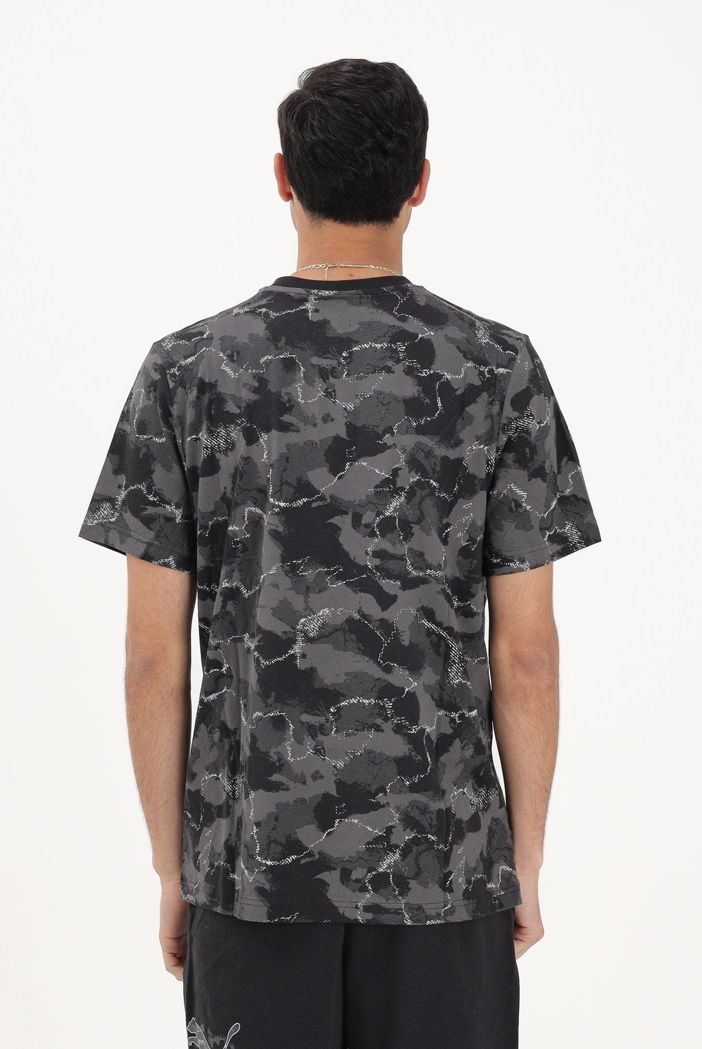 PUMA T-shirt a manica corta Essentials Camo nera da uomo 692035 01 PUMA