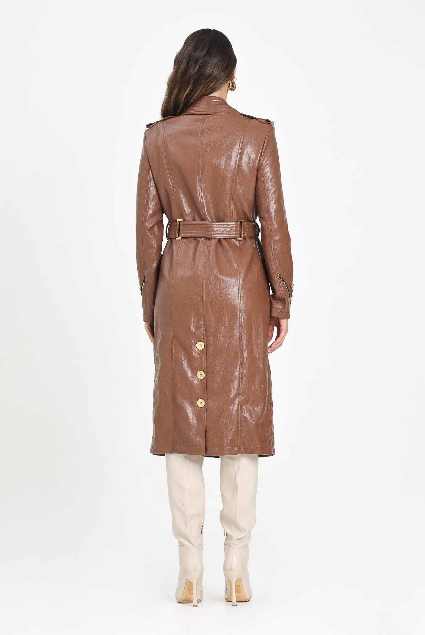 ELISABETTA FRANCHI Trench cammello da donna SP00256E2 EC1 ELISABETTA FRANCHI