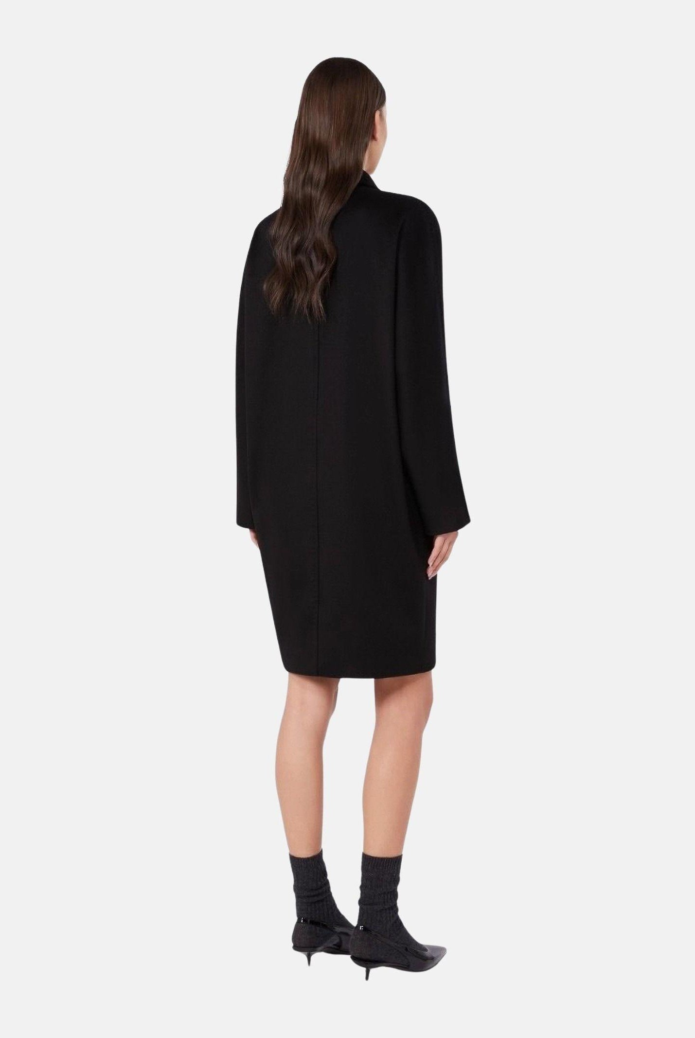 MAX MARA Studio cappotto doppiopetto nero MSTMASTRO in drap di lana da, donna. 2626016071600 013 MAXMARA