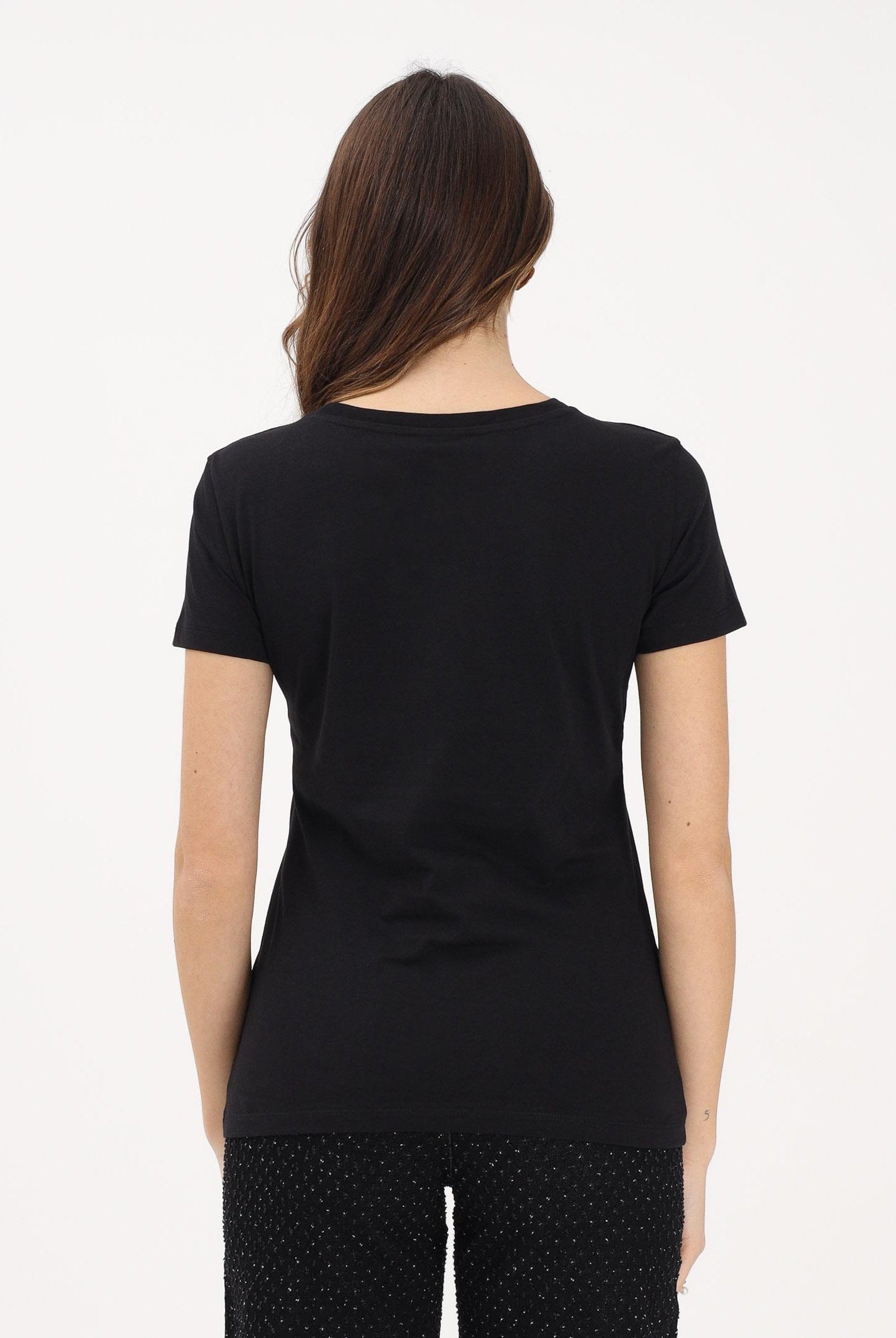 ARMANI EXCHANGE T-shirt a manica corta nera da donna con logo XW002345AF10356 UC001 ARMANI EXCHANGE