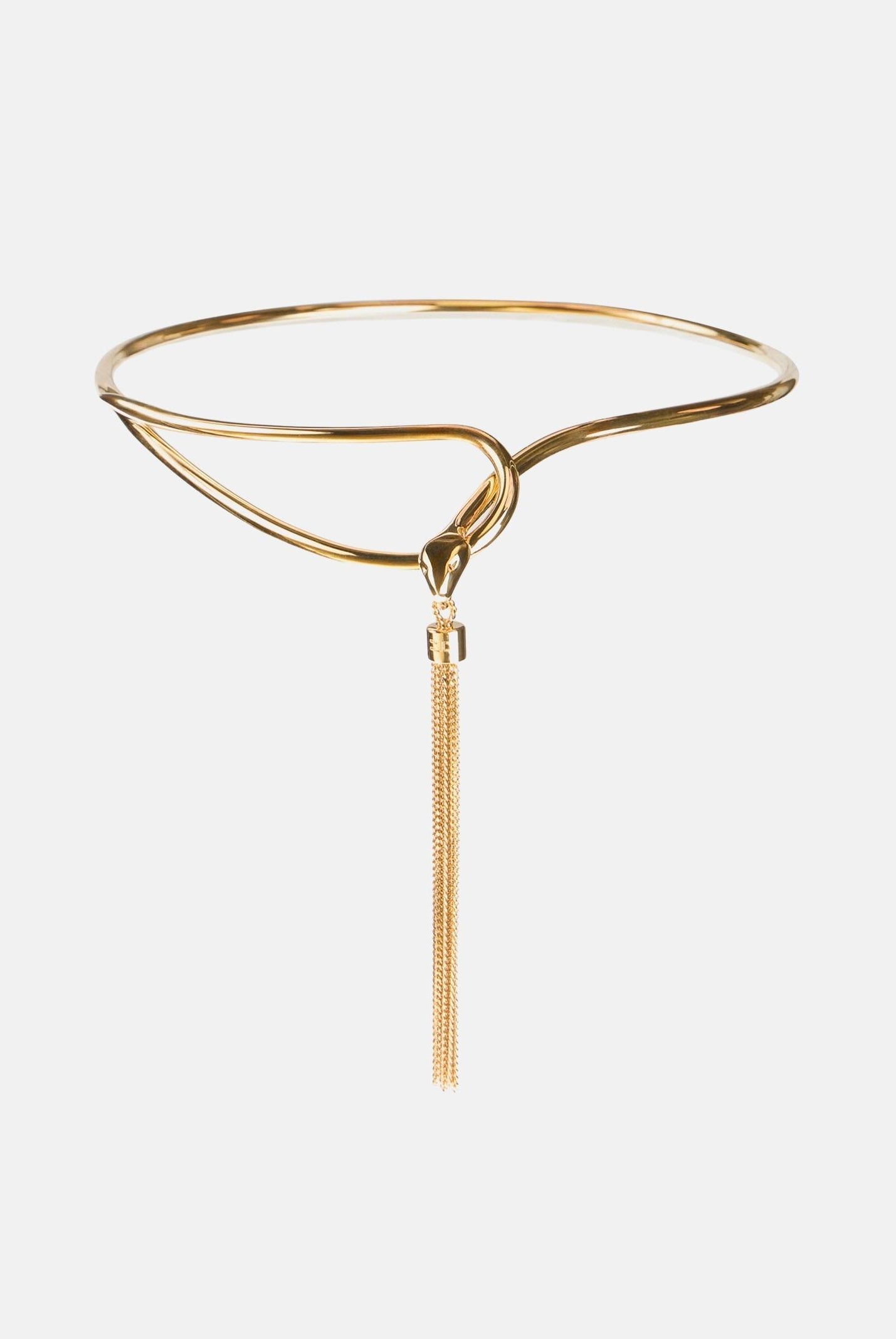 ELISABETTA FRANCHI Collana oro da donna con serpente e nappina<BR/><BR/> CO55B57E2 U95 ELISABETTA FRANCHI