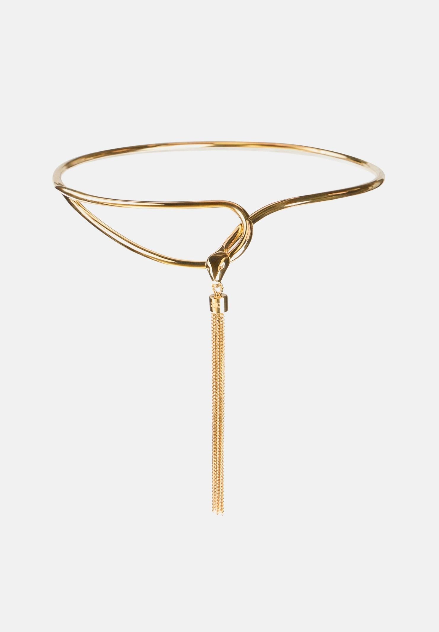 ELISABETTA FRANCHI Collana oro da donna con serpente e nappina<BR/><BR/> CO55B57E2 U95 ELISABETTA FRANCHI