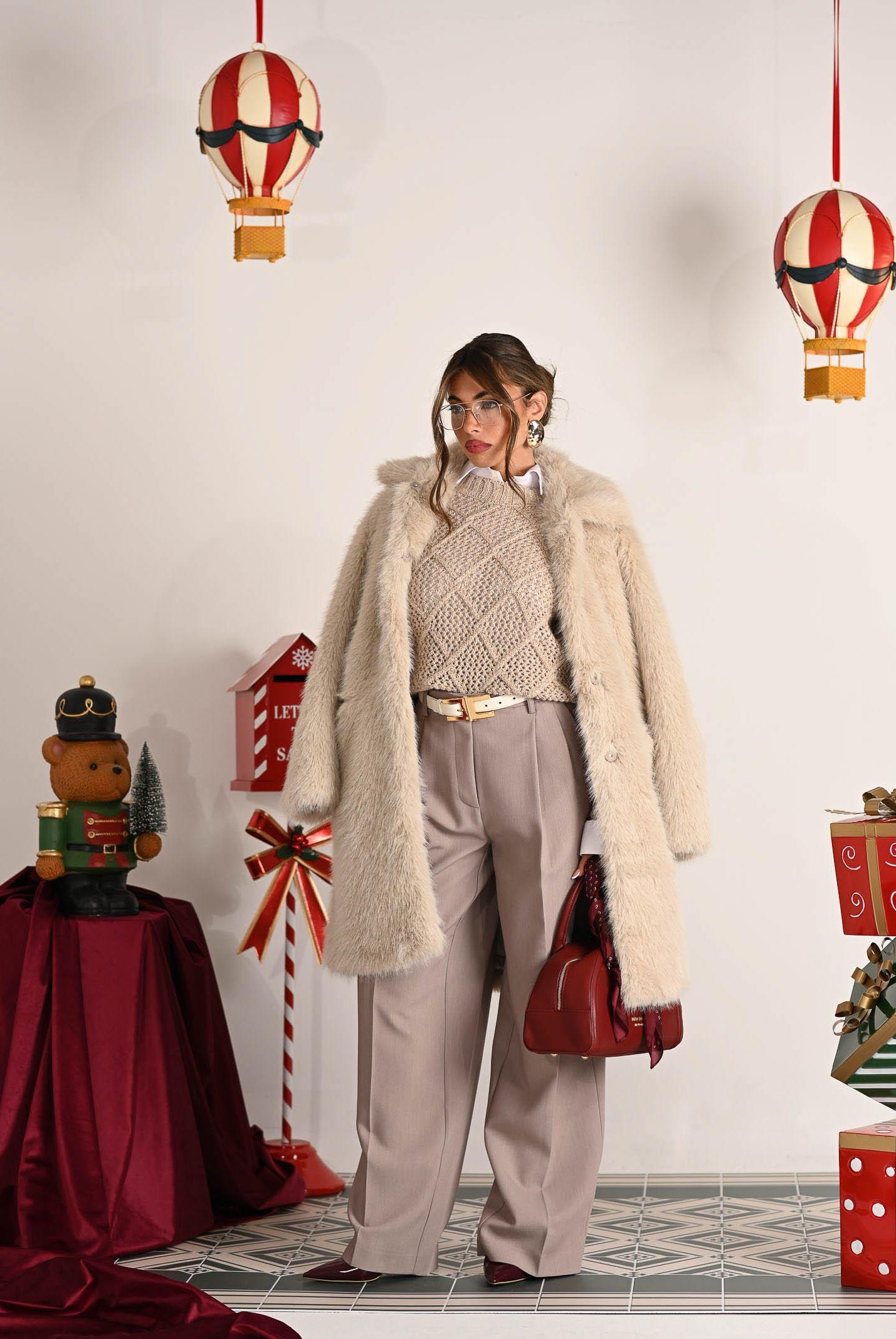 SIMONA CORSELLINI Pantalone elegante beige da donna A25CPPA01101-C00043 V0703 SIMONA CORSELLINI