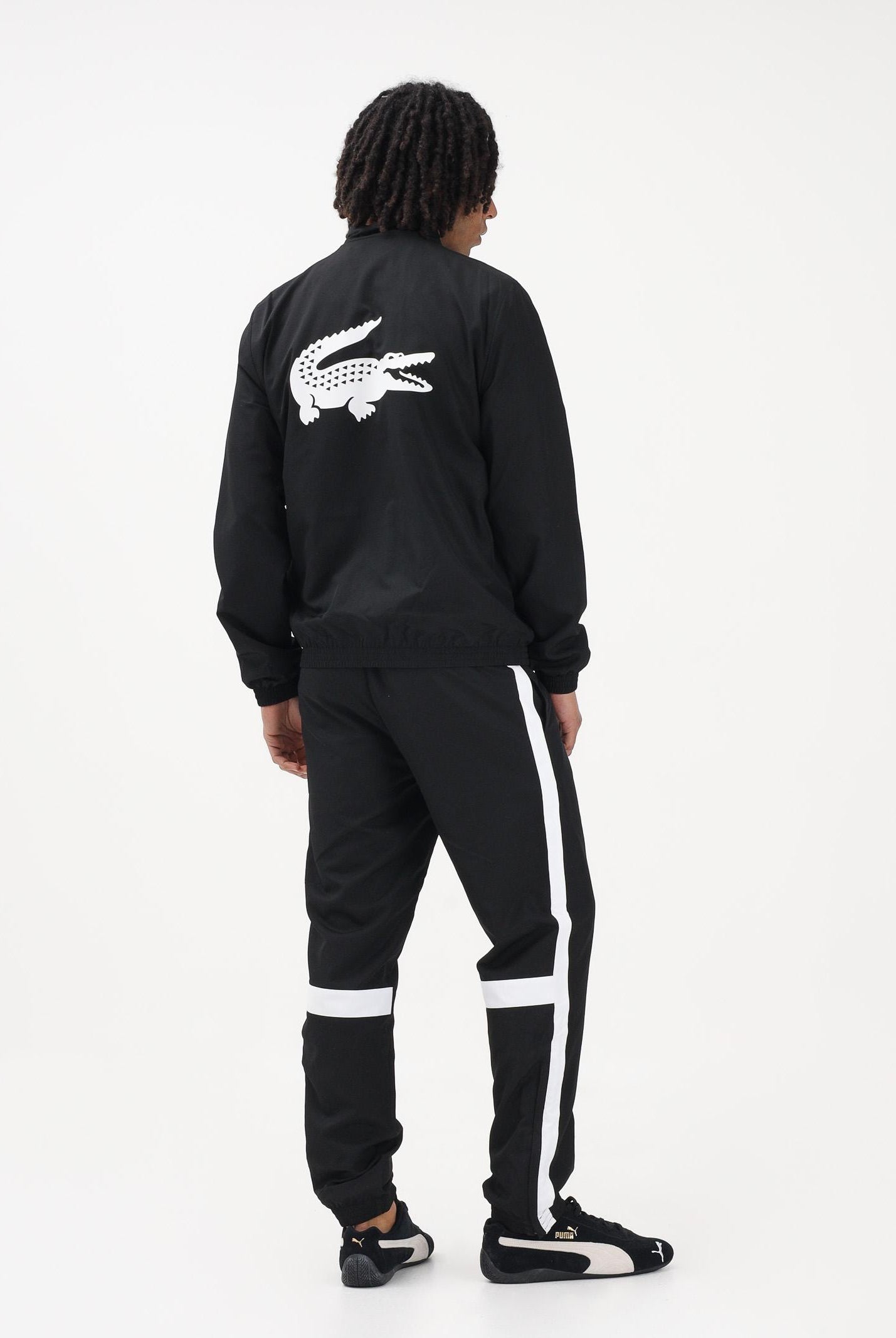 LACOSTE Tuta nera da uomo con stampa WH0226 258 LACOSTE