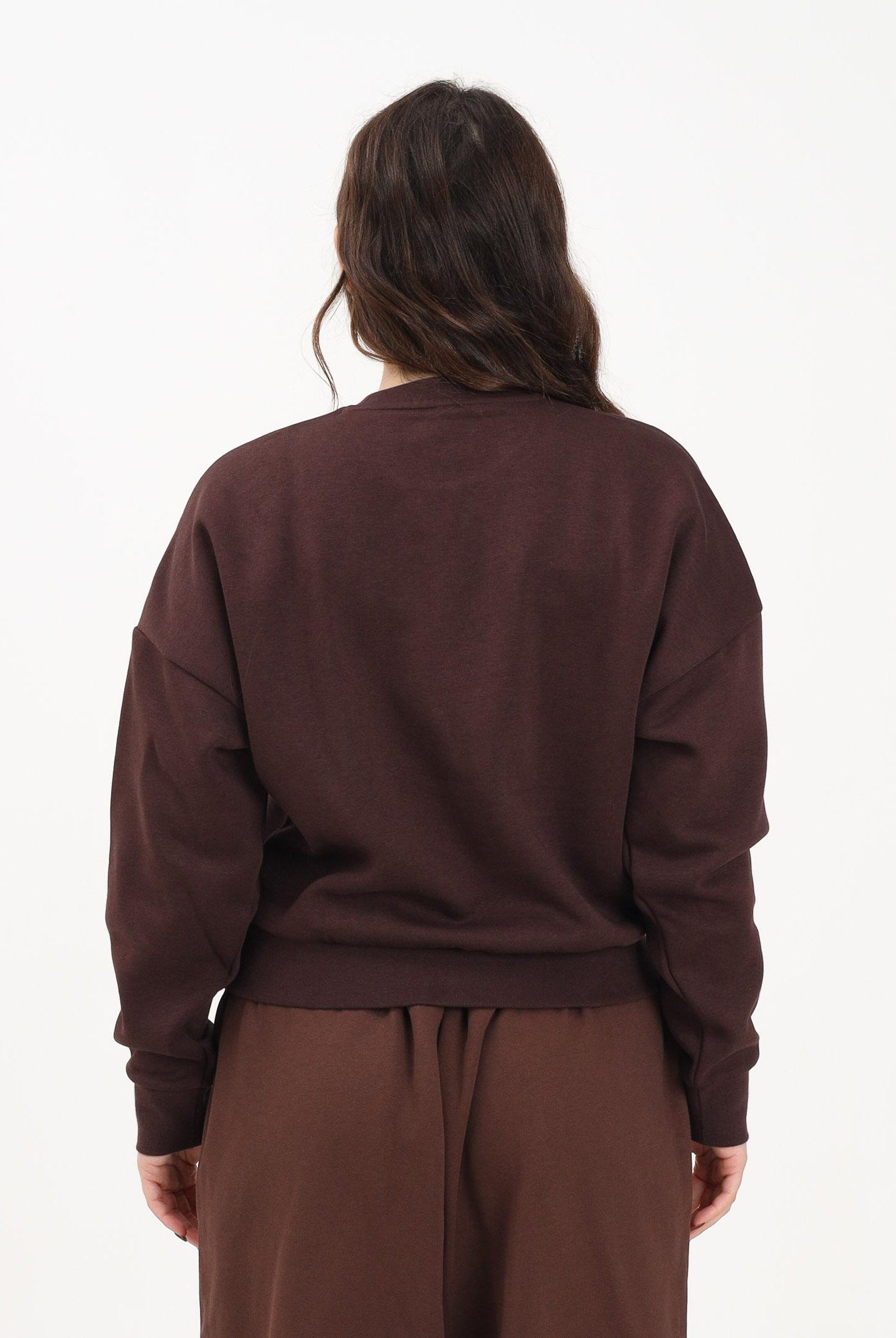 ADIDAS ORIGNALS Felpa girocollo Cozy Holiday Graphic marrone da donna JM1794 ADIDAS ORIGINALS