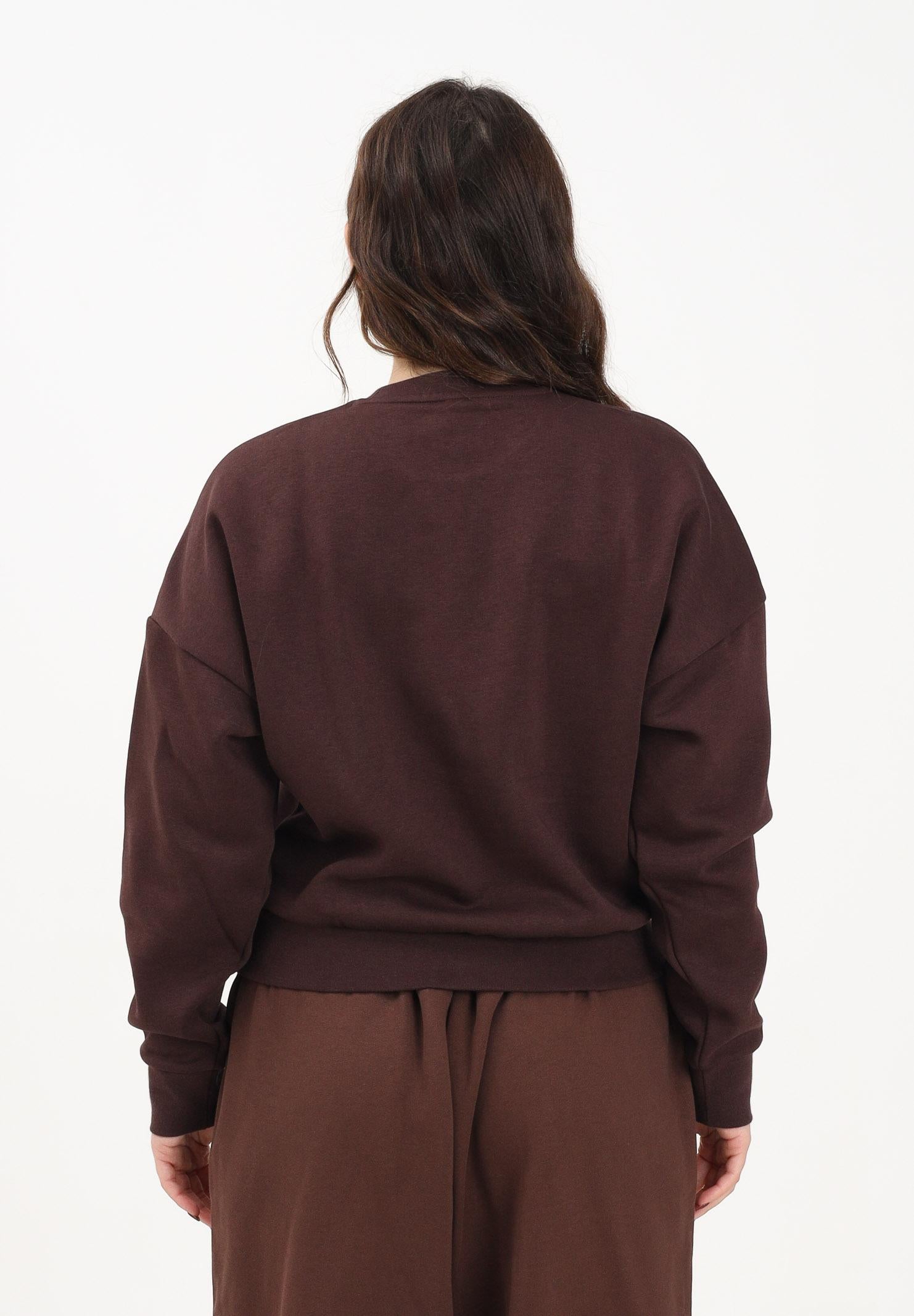 ADIDAS ORIGNALS Felpa girocollo Cozy Holiday Graphic marrone da donna JM1794 ADIDAS ORIGINALS