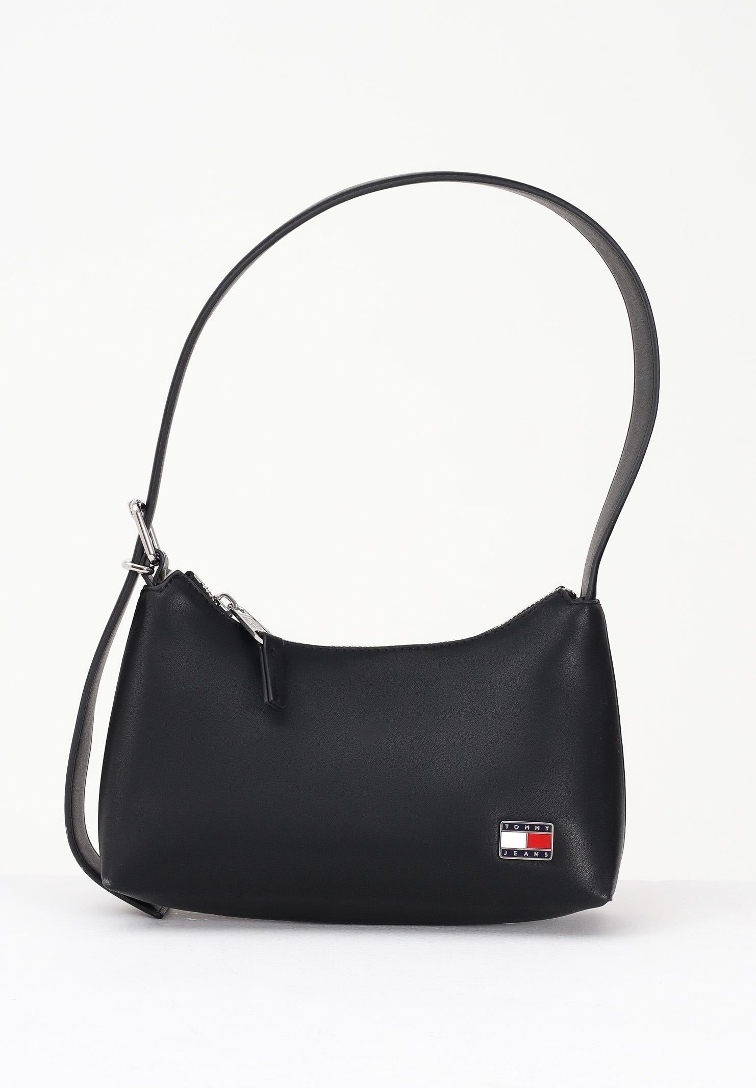 TOMMY JEANS Borsa a spalla nera da donna con logo AW0AW17873 ACG TOMMY JEANS