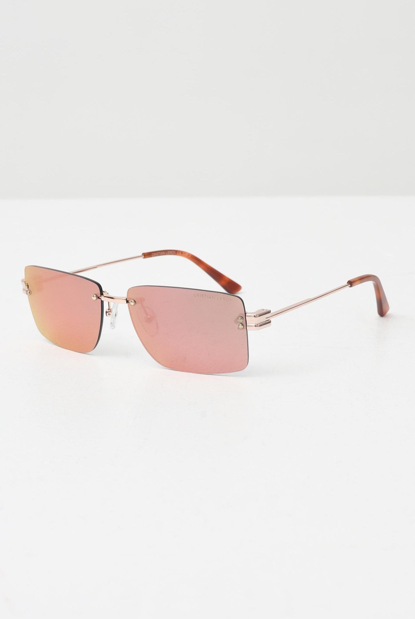 CRISTIAN LEROY Occhiali da sole per uomo e donna con lenti con riflessi iridescenti e montatura rimless 15047 04 CRISTIAN LEROY