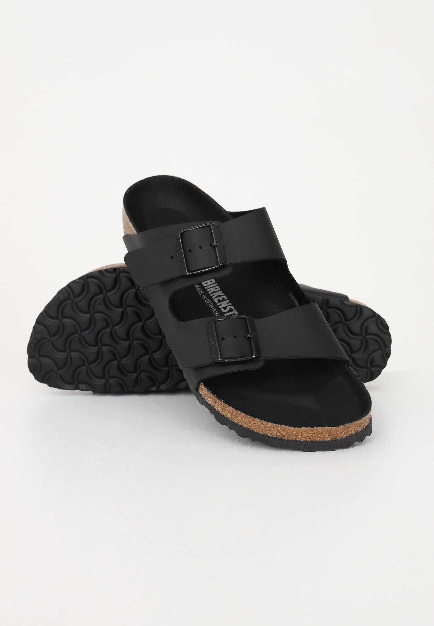 BIRKENSTOCK Ciabatte Arizona Birko-Flor nere per uomo e donna 1019069 . BIRKENSTOCK