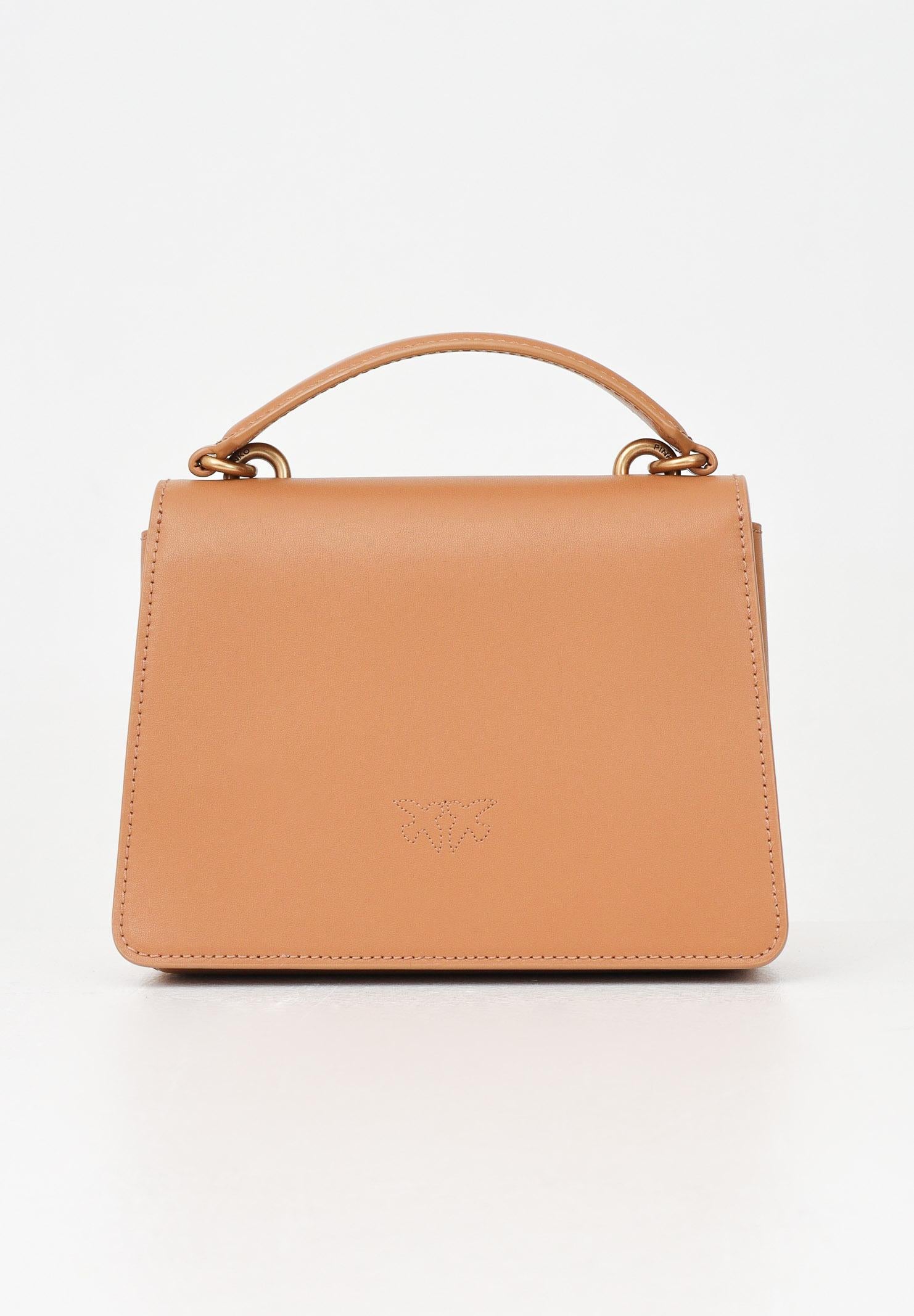 PINKO Borsa a mano Mini Love Bag One Top Handle Light torrone da donna 100071A0F1 C83Q PINKO