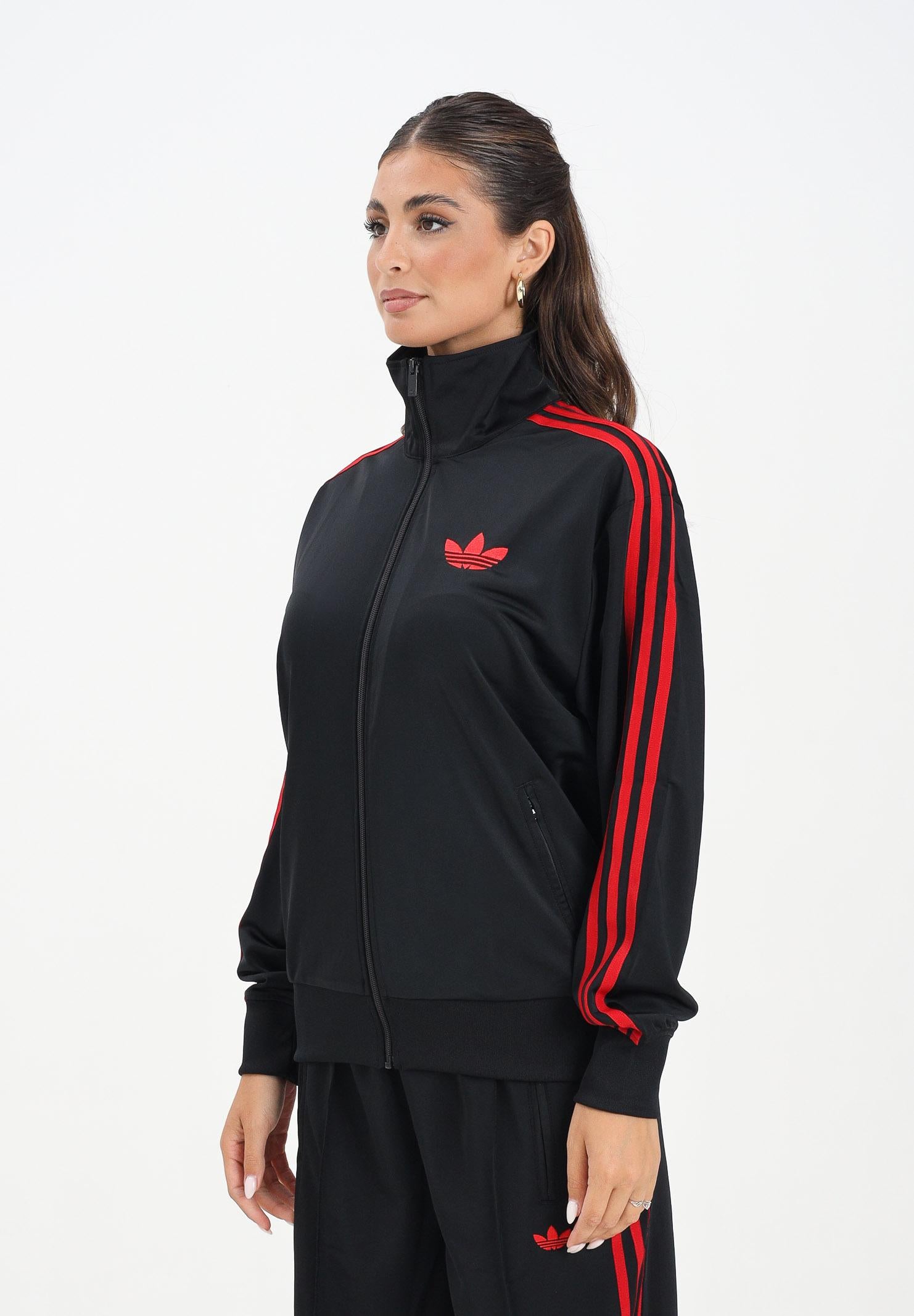 ADIDAS ORIGINALS Felpa con zip Adicolor Classic Firebird Loose nera da donna JW3664 ADIDAS ORIGINALS