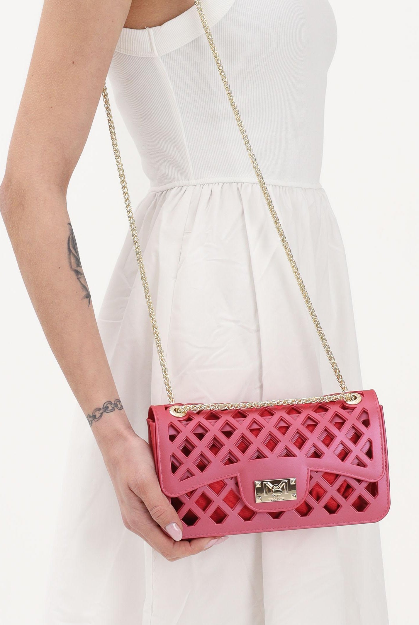 MARC ELLIS Borsa a tracolla FLAT-BASKET fucsia da donna FLAT-BASKET RORELIGO MARC ELLIS