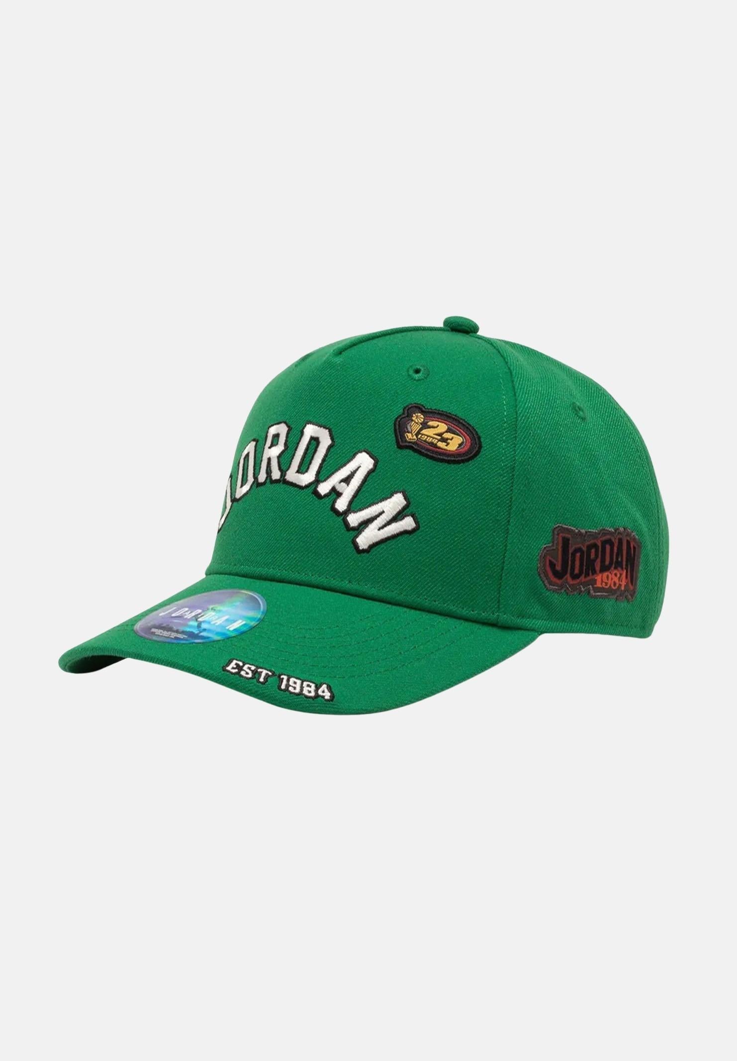 JORDAN Cappello con visiera Jordan Curved Brim verde per bambino e bambina 9A9028 E1P JORDAN