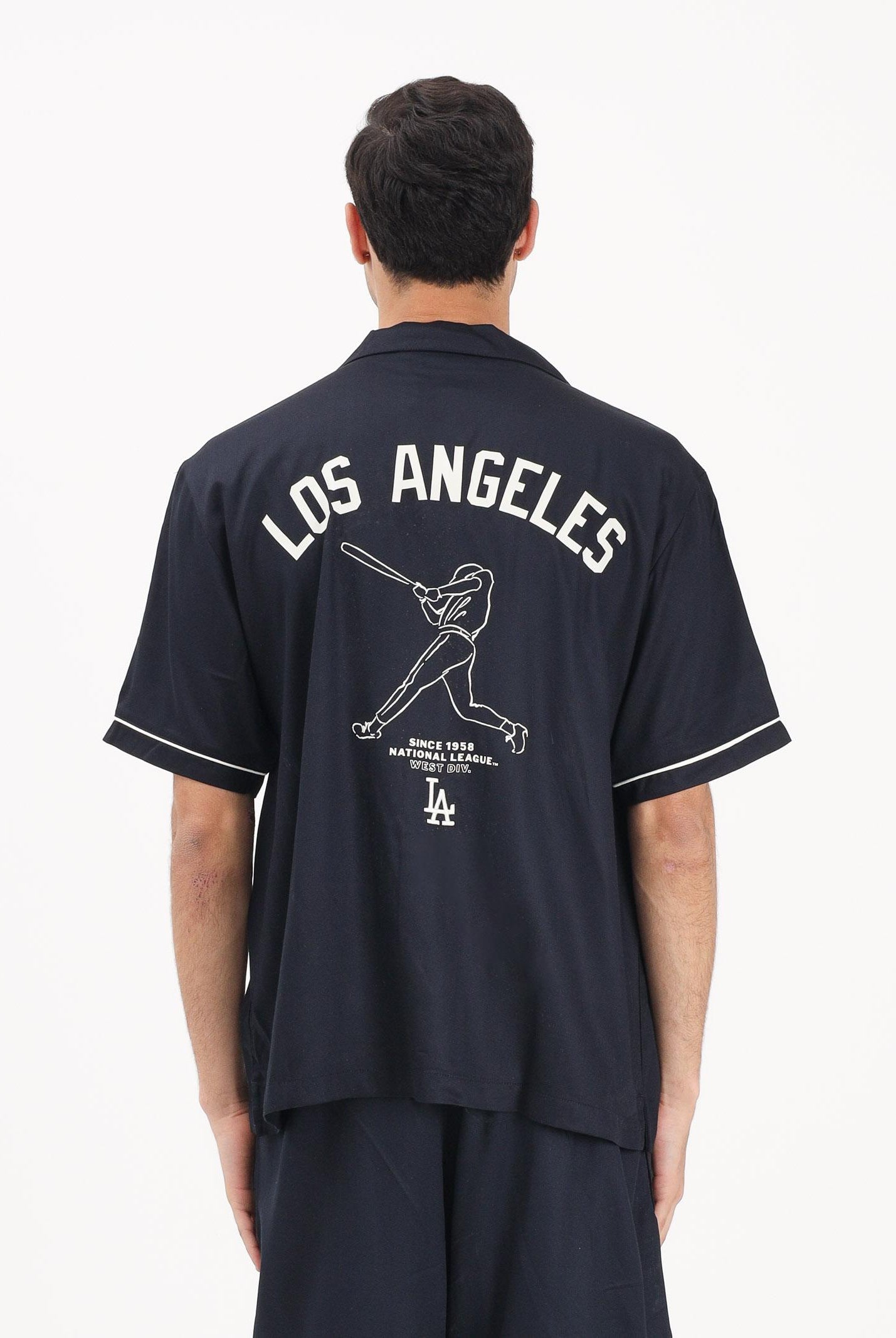 NEW ERA Camicia a manica corta LA Dodgers MLB Graphic Revere blu per uomo e donna 60856157 . NEW ERA