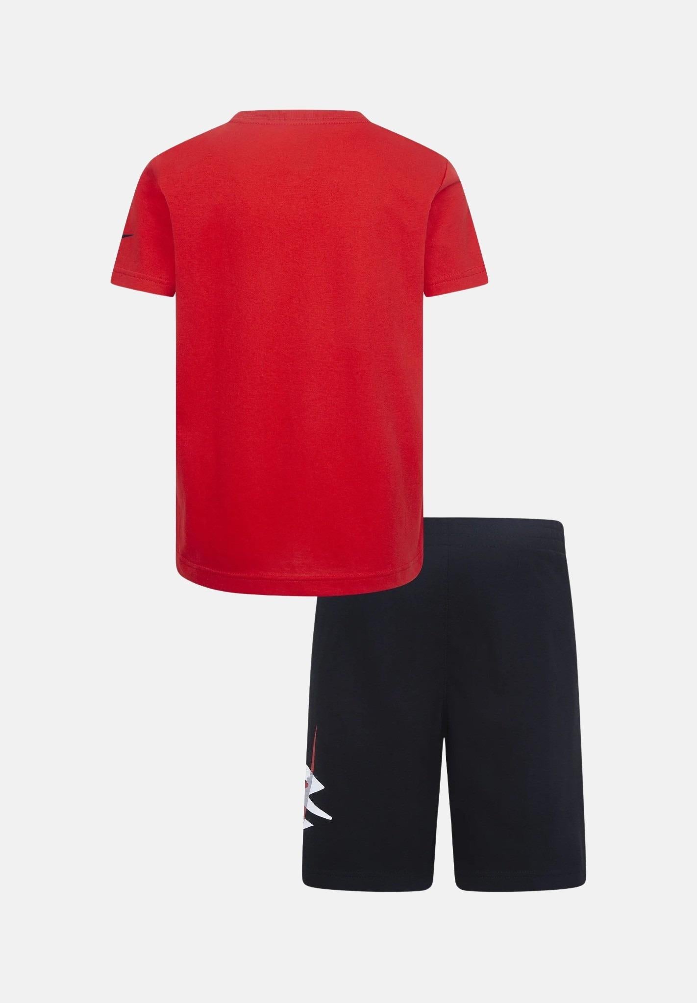 NIKE Completino rosso e nero da bambino con logo 9Q0616 U10 NIKE