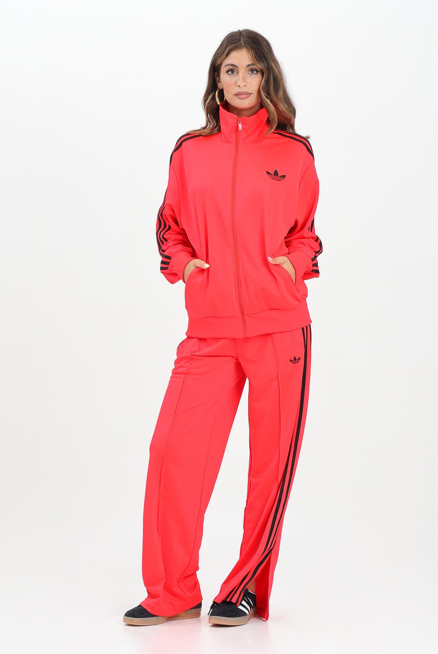ADIDAS ORIGINALS Pantalone sportivo Adicolor Classic Firebird Loose rosso fluo da donna JW1227 ADIDAS ORIGINALS