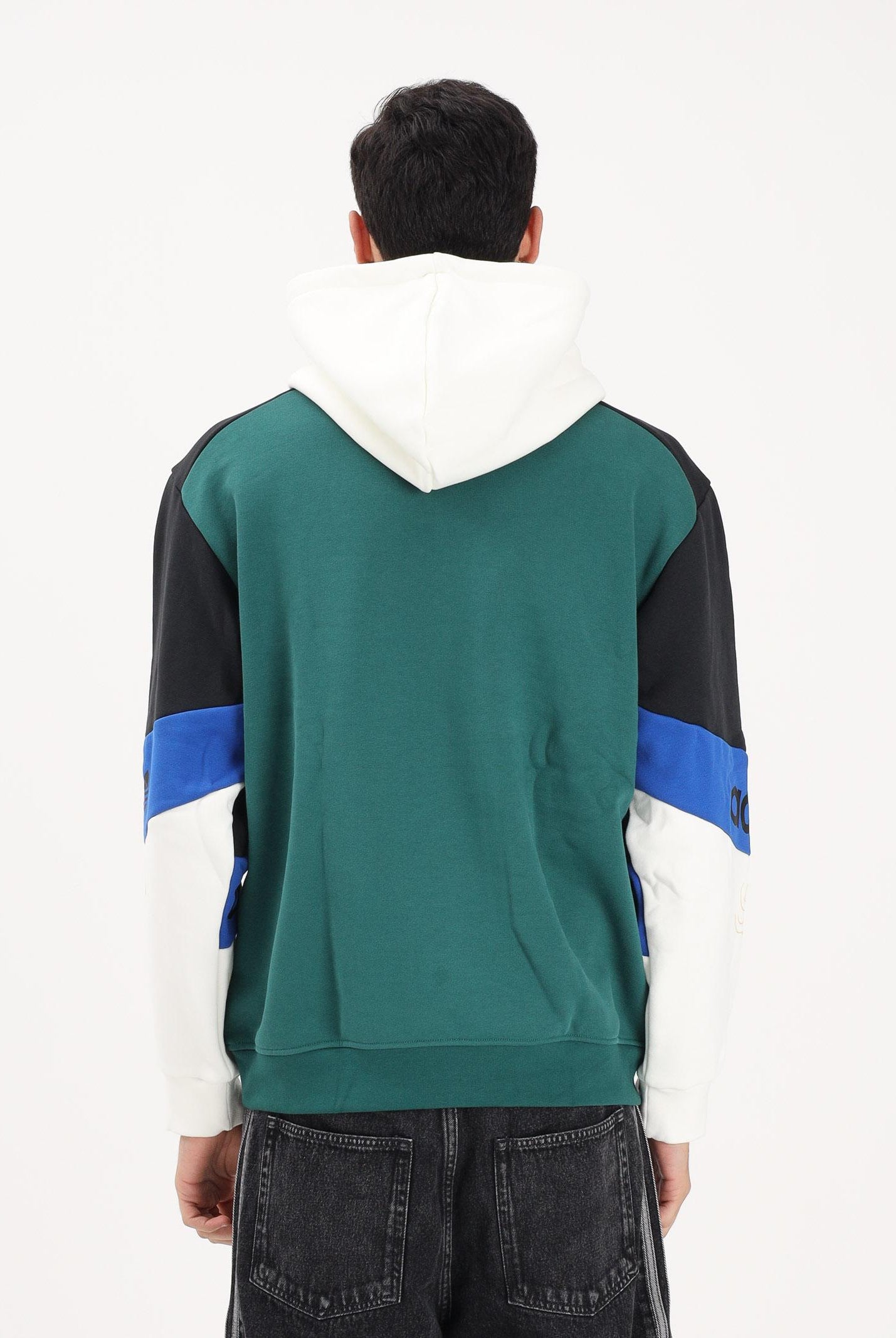 ADIDAS ORIGINALS Felpa con cappuccio Archive Football multicolore da uomo KD1438 . ADIDAS ORIGINALS